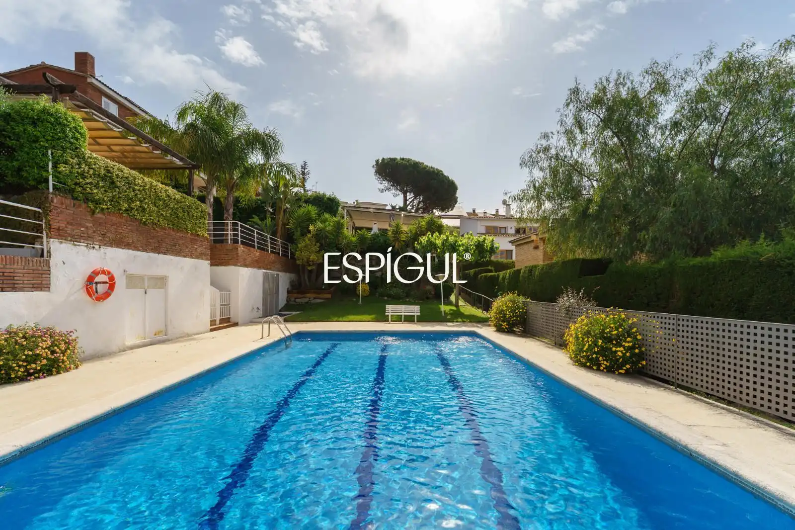Swimming pool of Detached homes for sale in Teià  with Air Conditioner, Heating and Private garden
