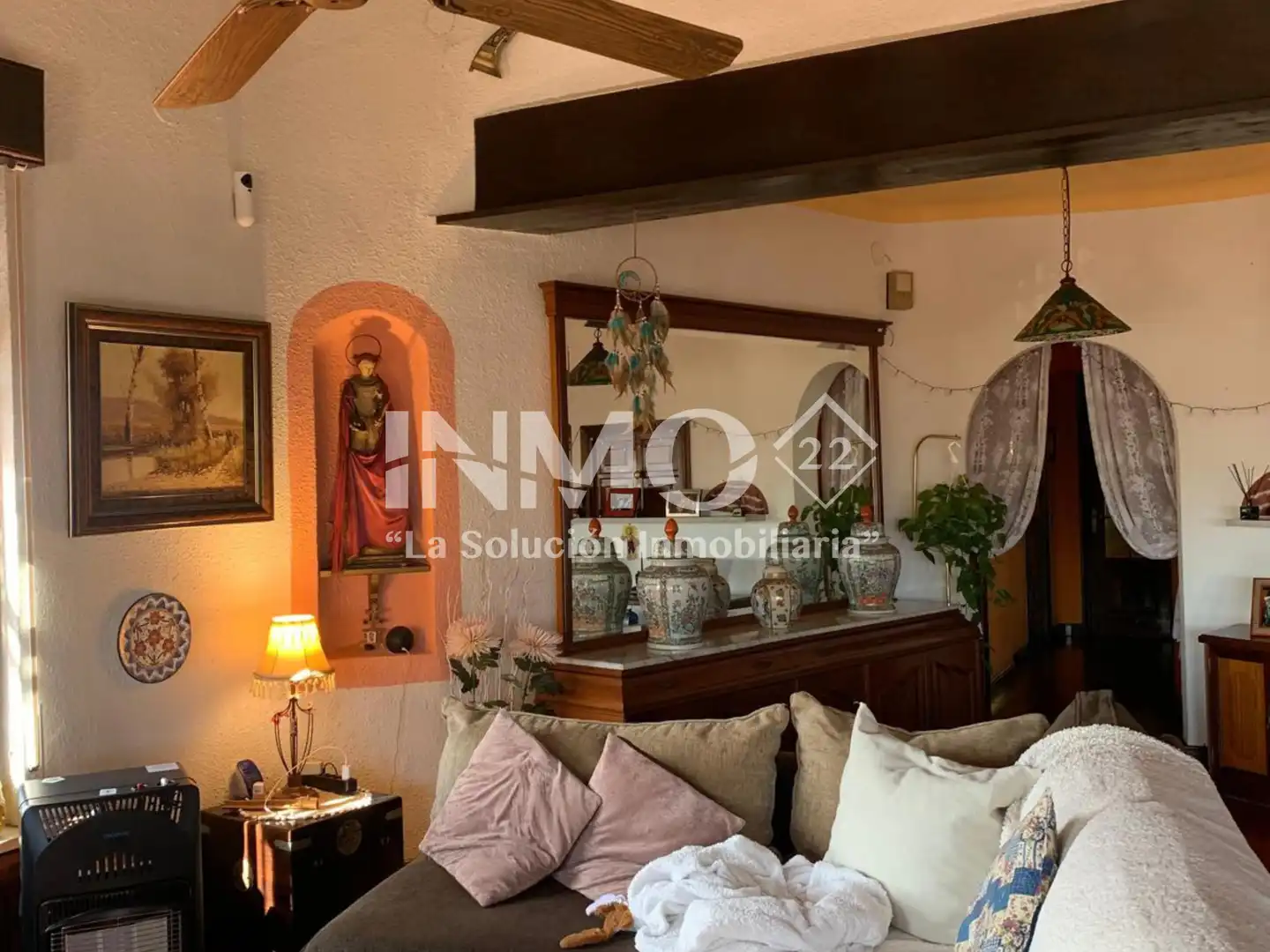 Sala d'estar de Casa o xalet en venda en Cambrils amb Calefacció, Jardí privat i Terrassa