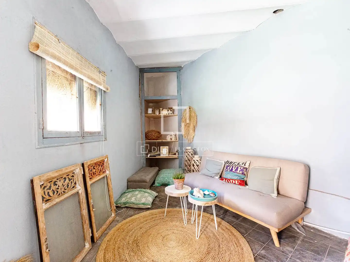 Living room of Flat for sale in Barcelona  with Air Conditioner, Private garden and Terrace