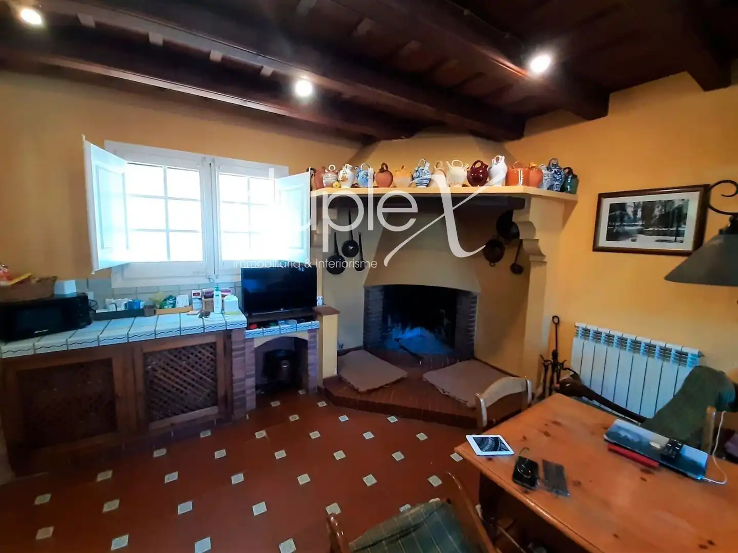 Sala de estar de Finca rústica en venta en Òrrius con Aire acondicionado, Jardín privado y Terraza