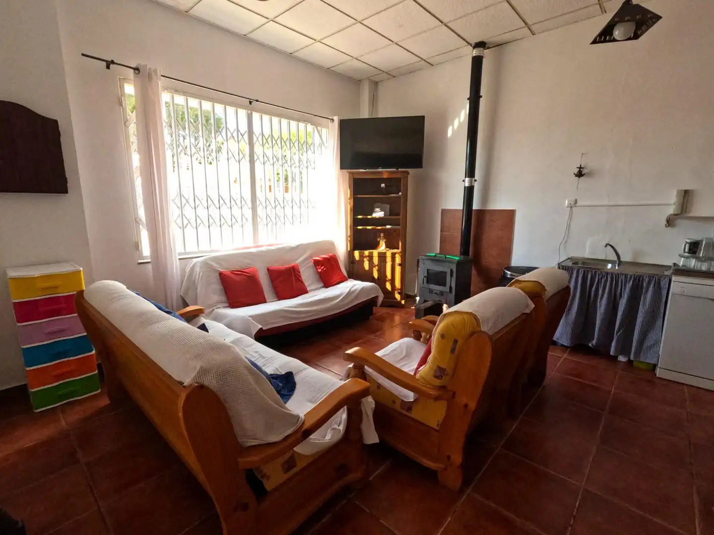 Sala d'estar de Casa o xalet en venda en Los Alcázares amb Aire condicionat