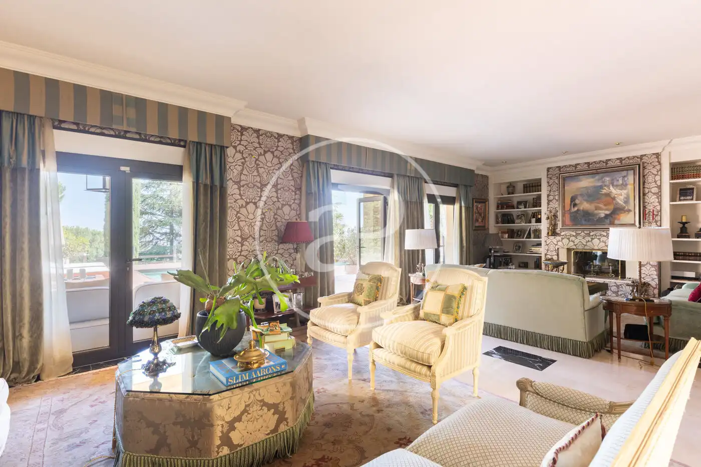 Sala de estar de Casa o chalet en venta en Torrelodones con Aire acondicionado, Calefacción y Jardín privado