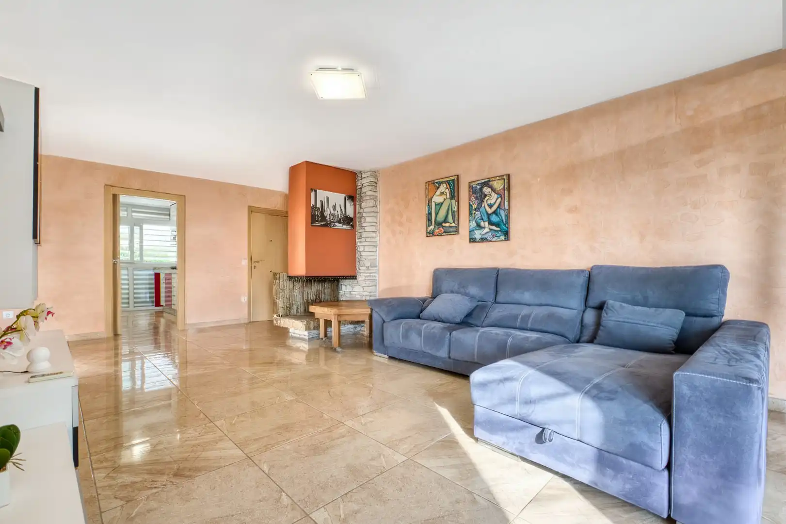 Wohnzimmer von Wohnungen zur Miete in Alicante / Alacant mit Klimaanlage, Heizung und Terrasse