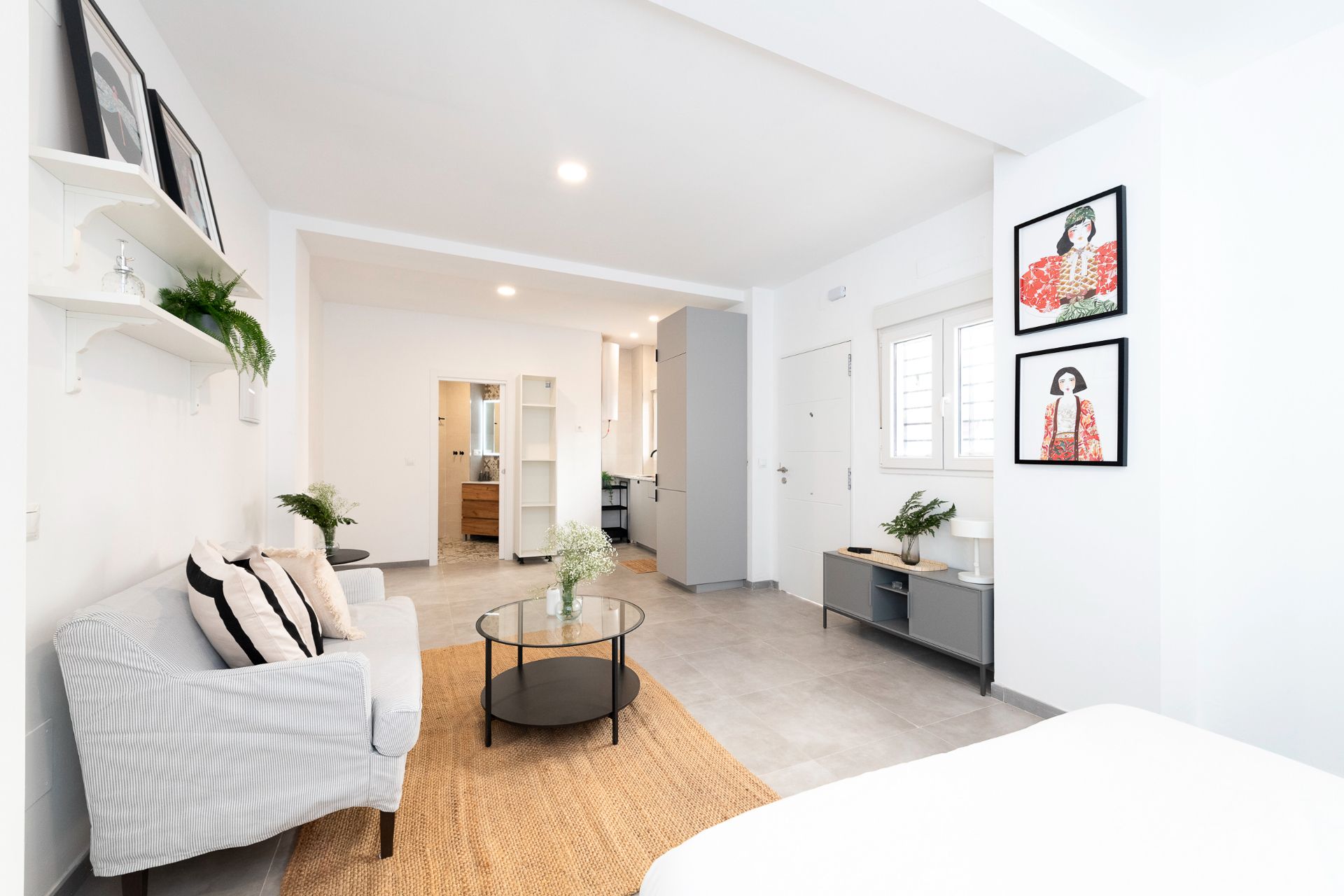 Bedroom of Flat for sale in Málaga Capital  with Furnished