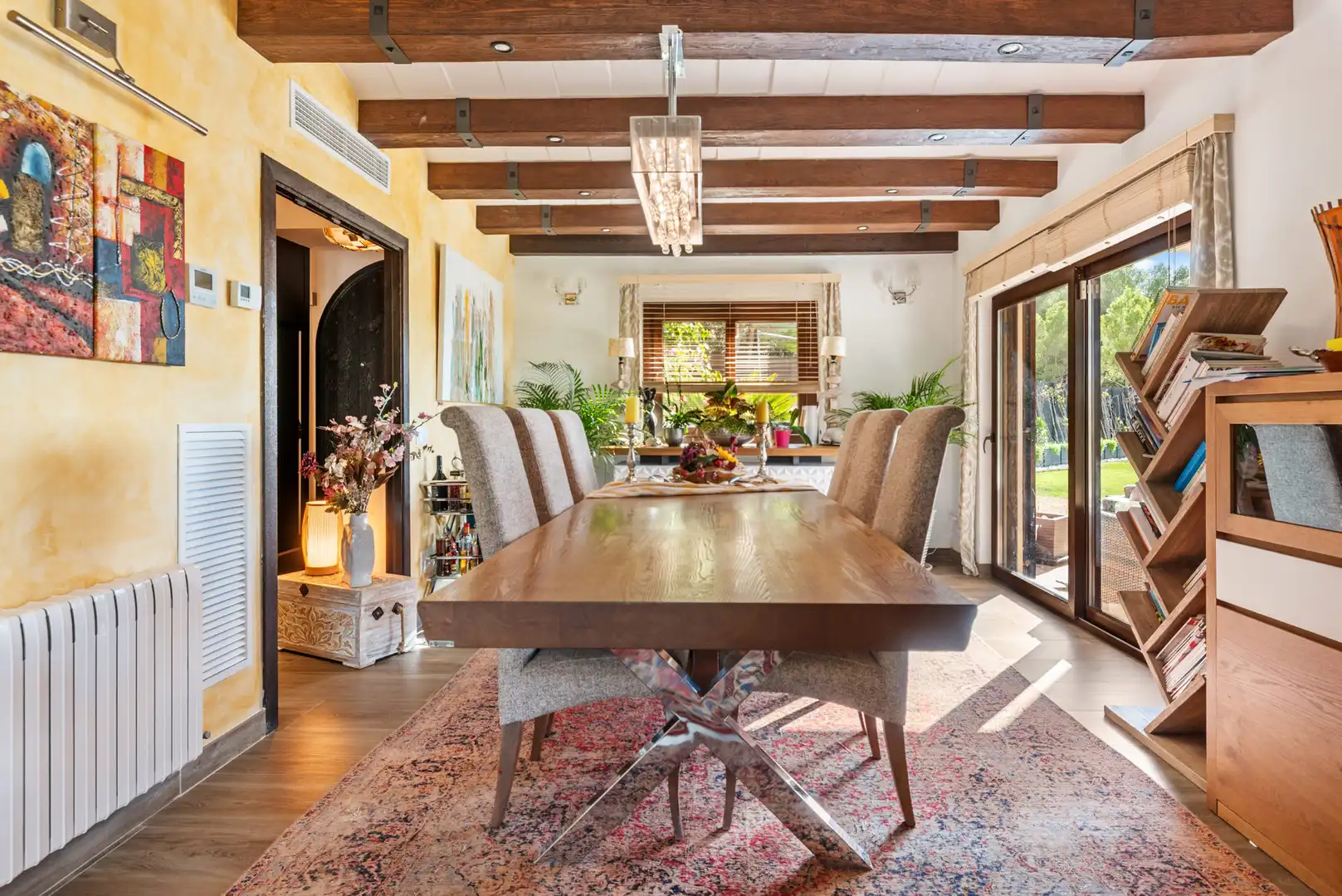 Esszimmer von Country house zum Verkauf in Calvià mit Klimaanlage, Heizung und Terrasse