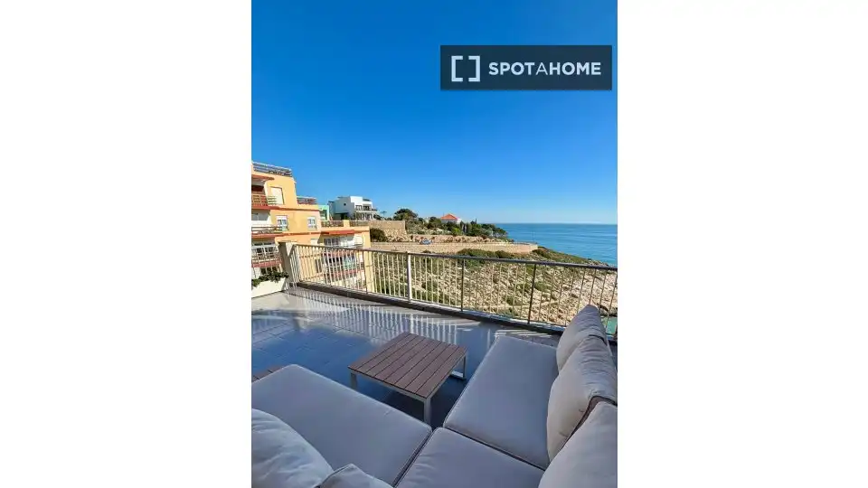 Terrace of Flat for rent in Cullera  with Air Conditioner, Heating and Furnished