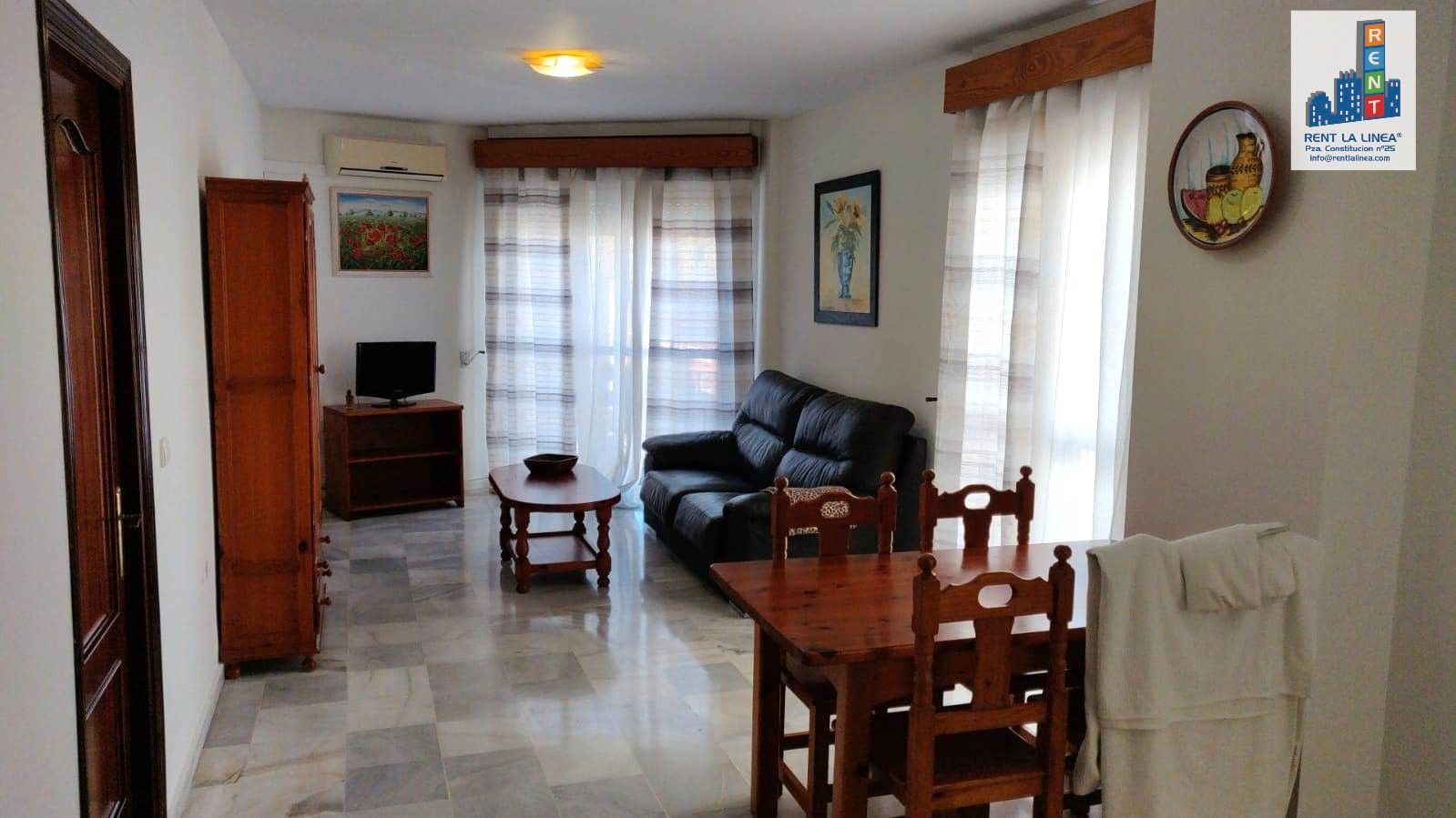 Living room of Flat to rent in La Línea de la Concepción  with Air Conditioner, Terrace and Furnished