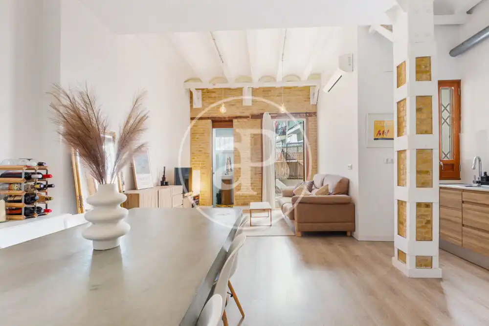 Wohnzimmer von Wohnung zum Verkauf in Valencia mit Klimaanlage, Heizung und Terrasse