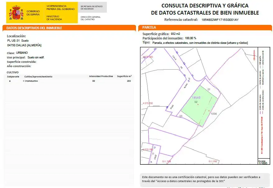 Terreno residenziale in vendita a Dalías, imagen 3