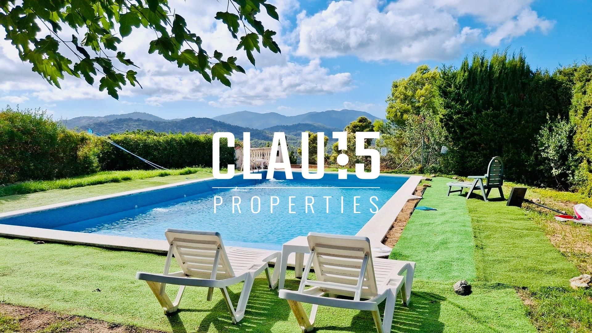 Exterior view of Single-family semi-detached for sale in Santa Susanna  with Air Conditioner, Heating and Private garden
