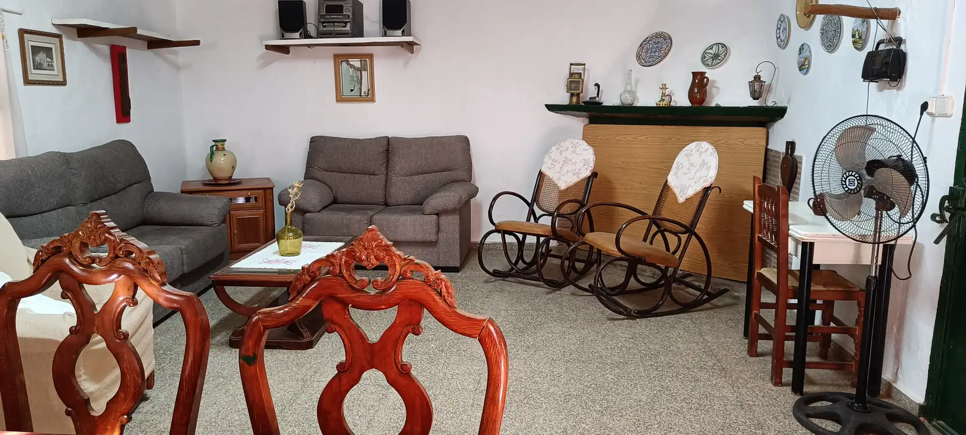 Sala d'estar de Casa o xalet en venda en Almansa amb Jardí privat