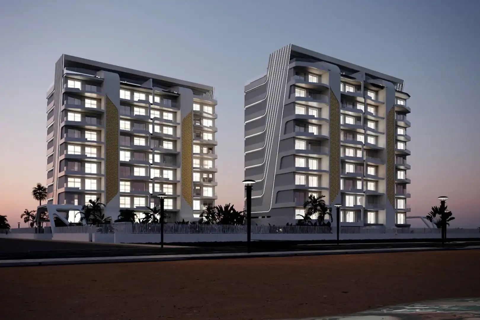 Exterior view of Flat for sale in La Manga del Mar Menor  with Air Conditioner, Heating and Private garden