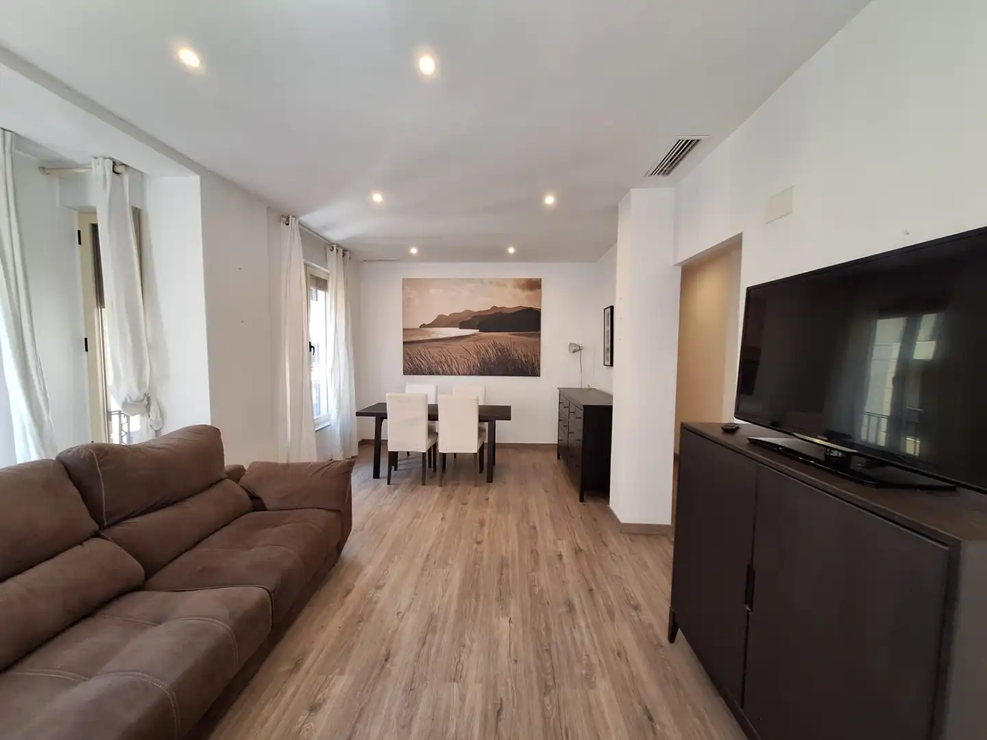 Living room of Flat for rent in Elche / Elx  with Air Conditioner, Heating and Furnished