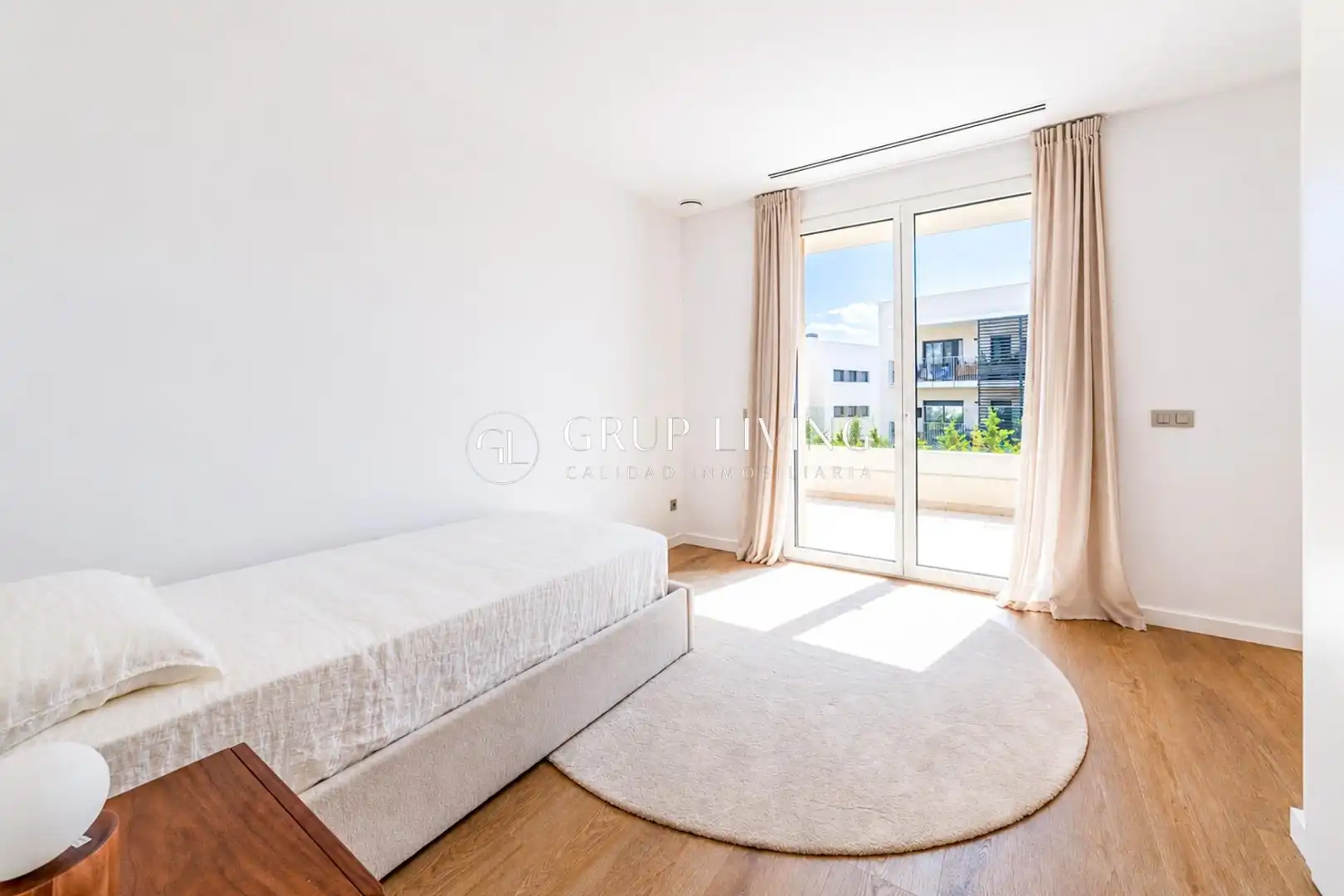 Schlafzimmer von Haus oder Chalet zur Miete in Sitges mit Klimaanlage, Heizung und Privatgarten