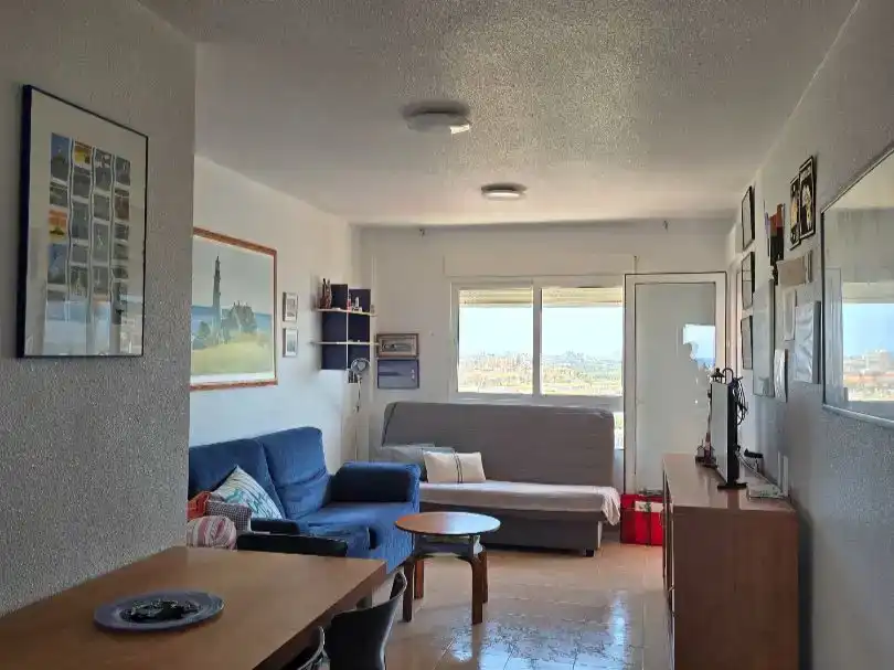 Living room of Flat for rent in La Manga del Mar Menor  with Swimming Pool, Furnished and Balcony