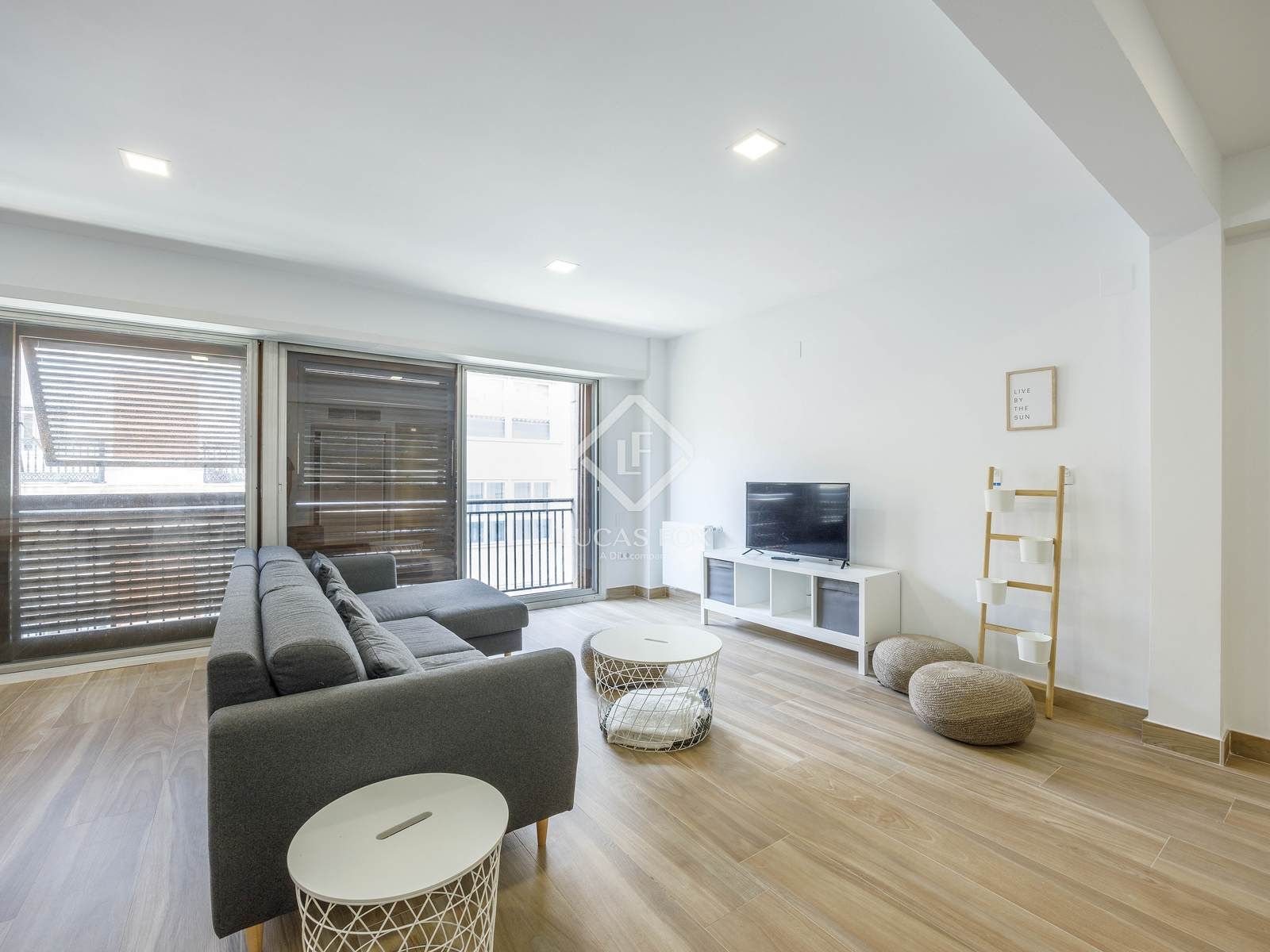 Sala d'estar de Pis de lloguer en  Valencia Capital amb Aire condicionat, Calefacció i Parquet