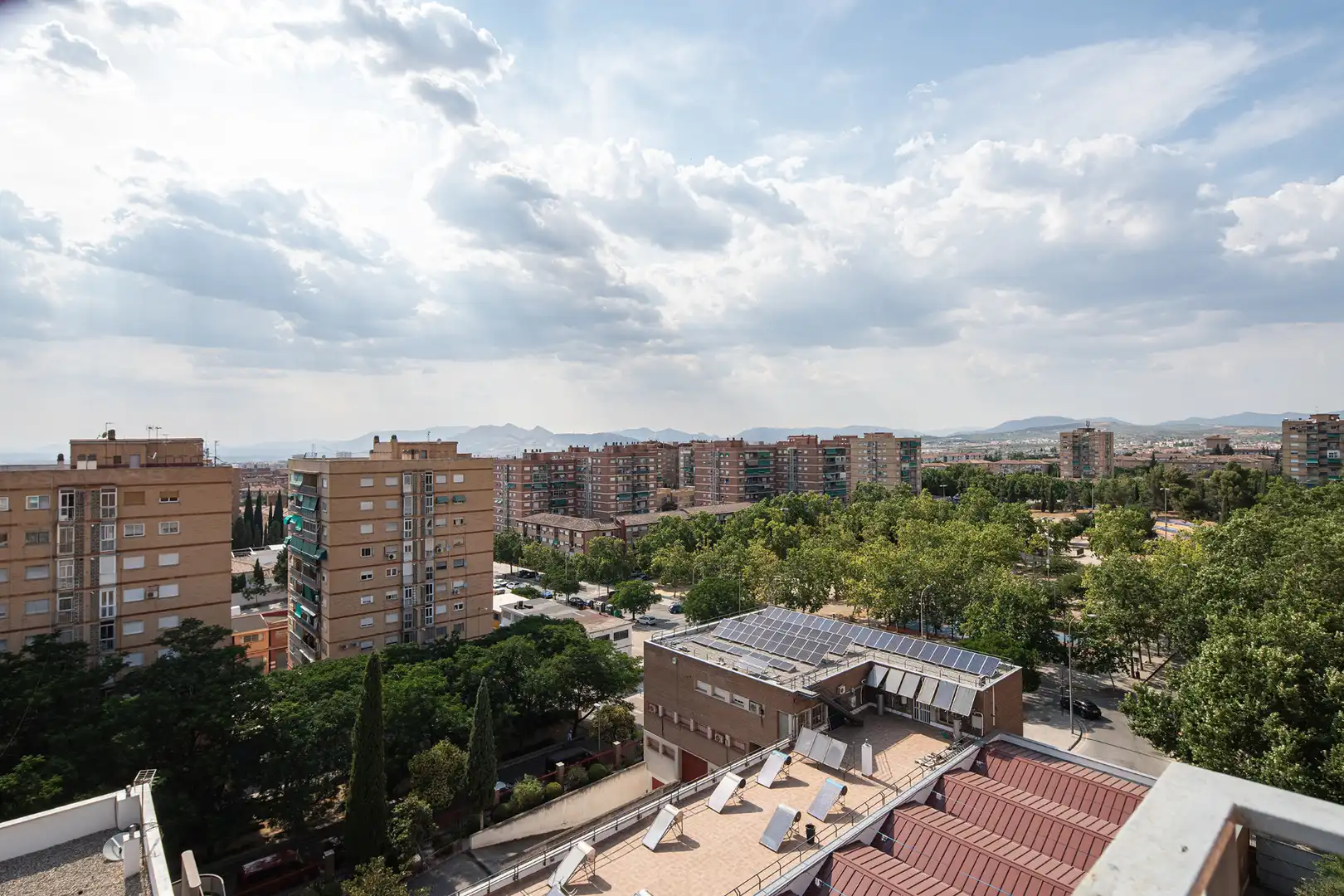 Exterior view of Flat for sale in Granada  with Air Conditioner, Parquet flooring and Terrace