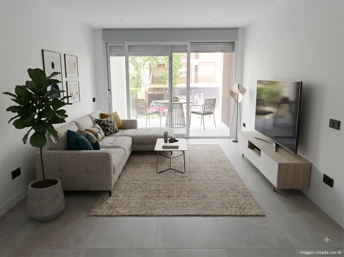 Sala d'estar de Pis en venda en Ciudad Real amb Aire condicionat, Calefacció i Terrassa