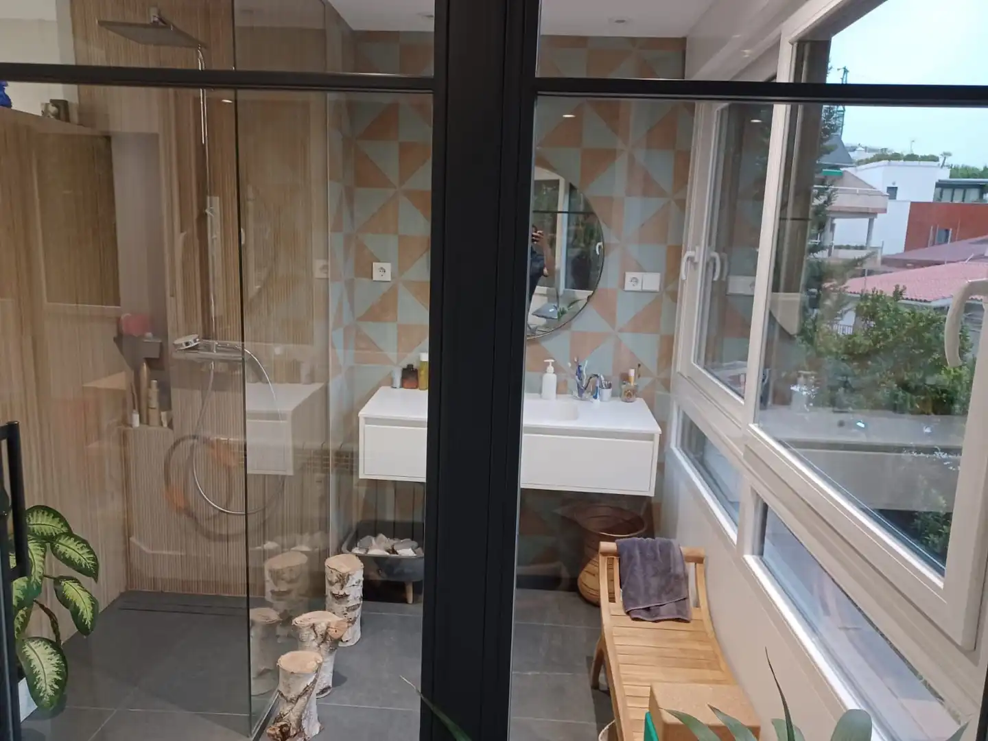 Bathroom of Flat for rent in Madrid  with Air Conditioner, Heating and Terrace