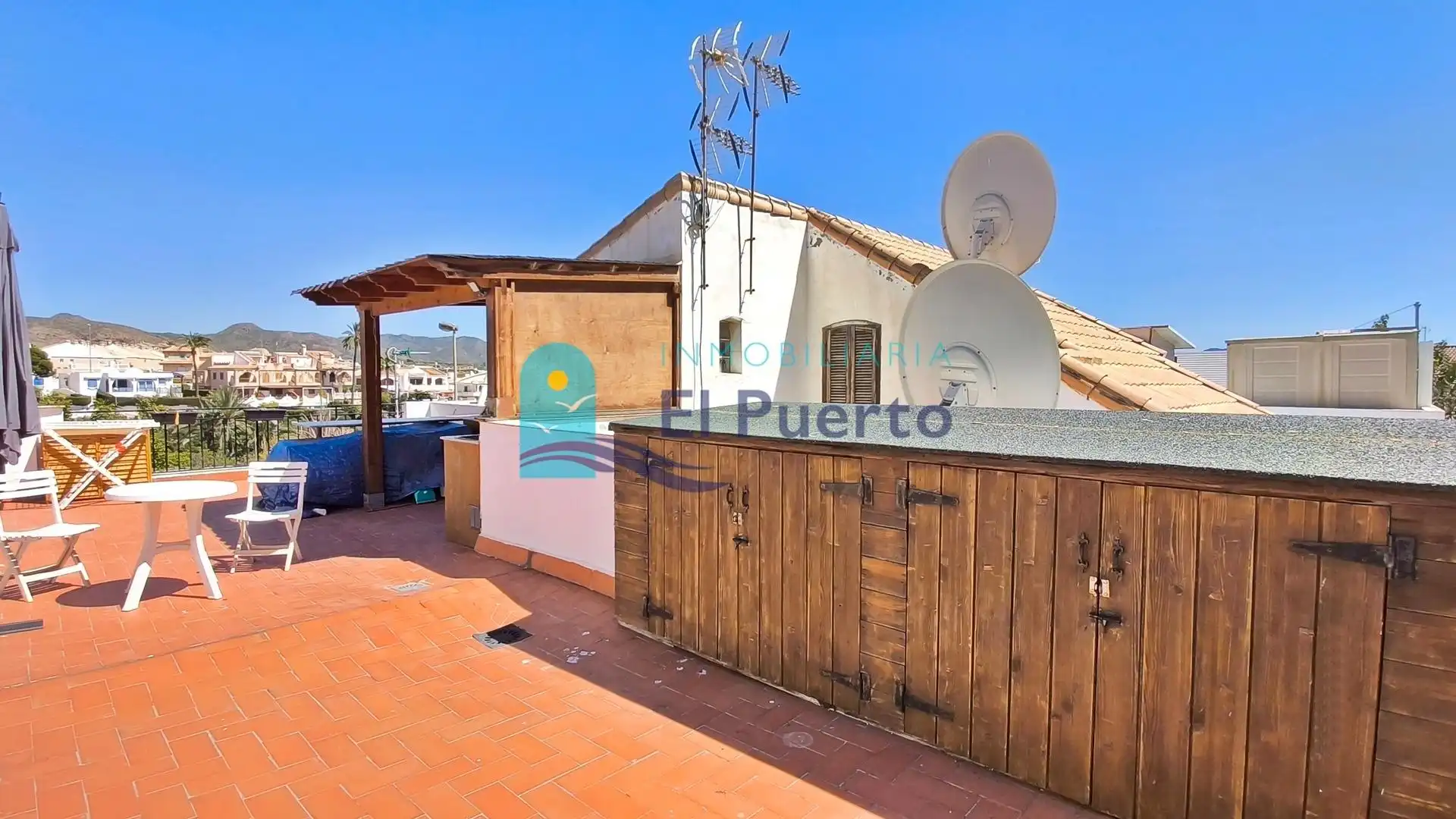Außenansicht von Dachboden zum Verkauf in Mazarrón mit Klimaanlage, Heizung und Terrasse