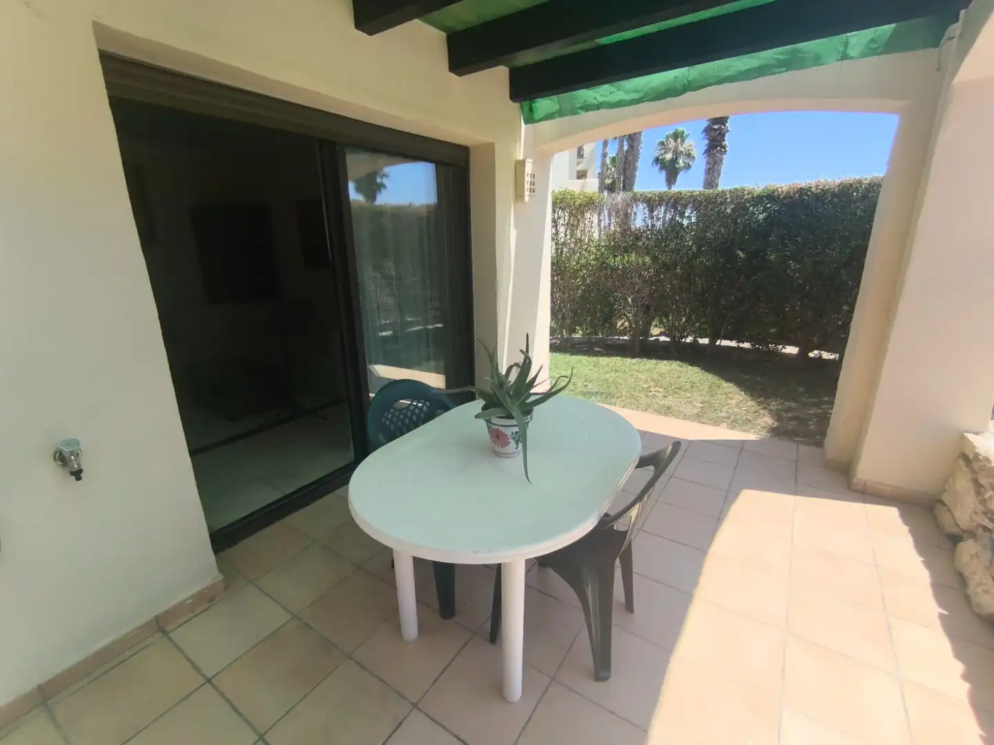 Terrasse von Einfamilien-Reihenhaus zum Verkauf in San Javier mit Heizung, Privatgarten und Schwimmbad