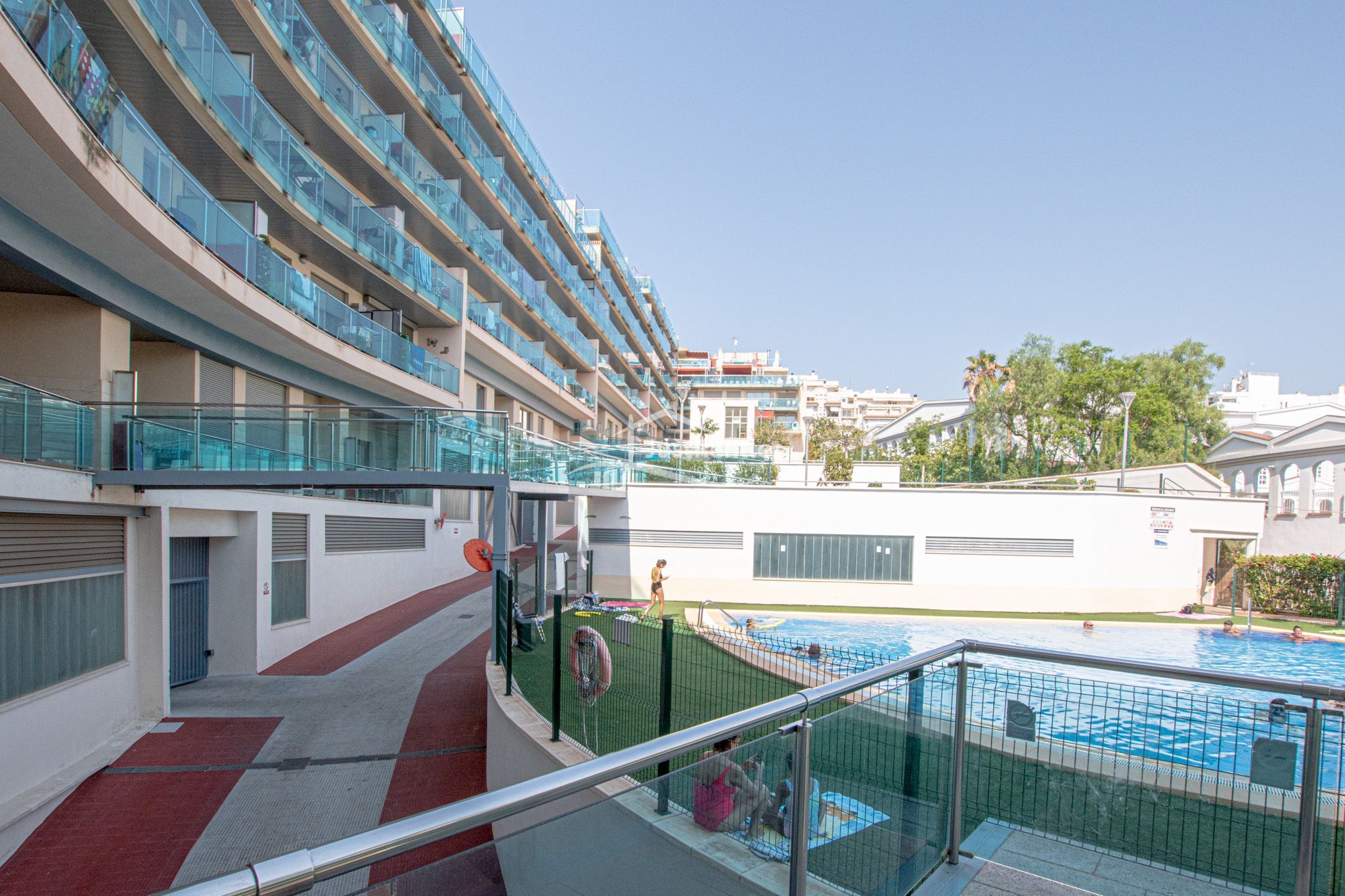 Swimming pool of Flat to rent in Calpe / Calp  with Air Conditioner, Private garden and Terrace