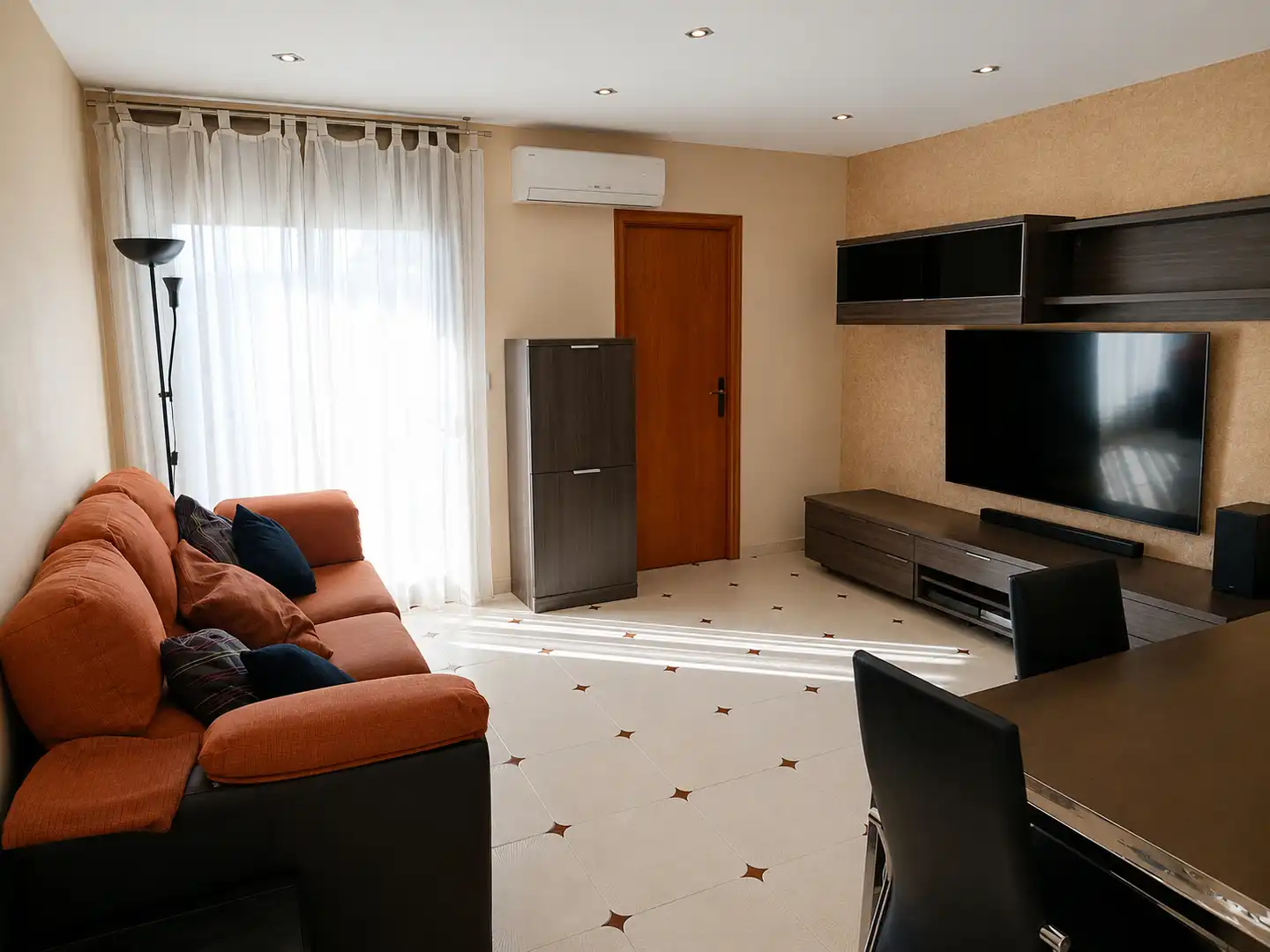 Living room of Flat for sale in Badalona  with Air Conditioner and Balcony