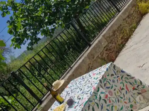 Terrasse von Country house zur Miete in Muxía mit Privatgarten, Möbliert und Balkon
