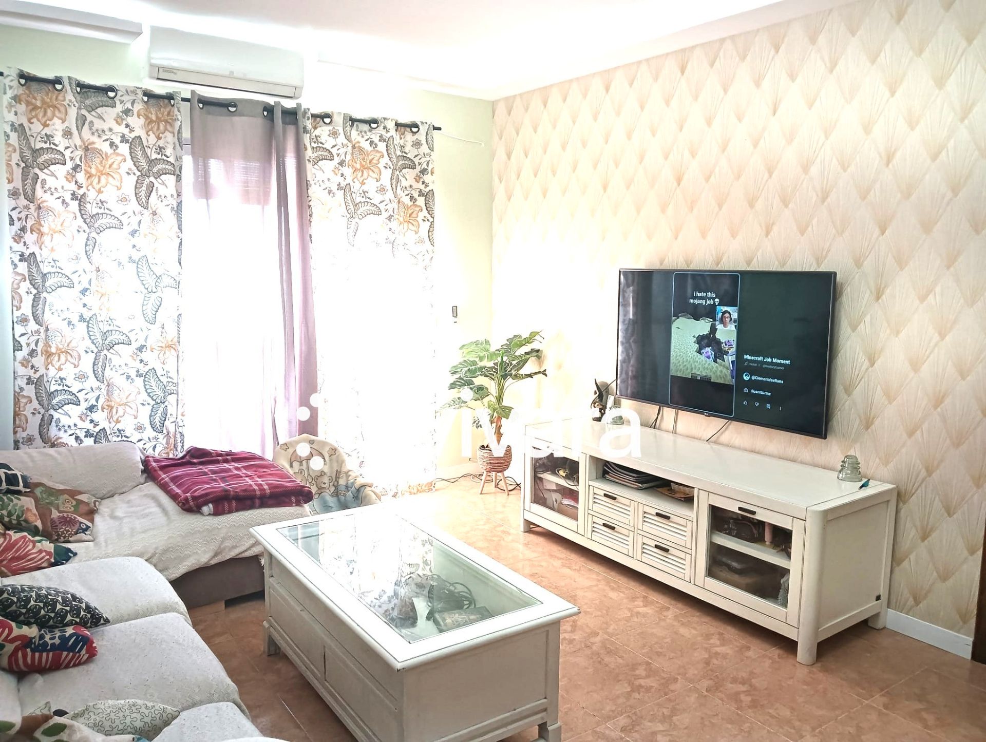 Sala de estar de Piso de alquiler en Algeciras con Aire acondicionado, Amueblado y Horno