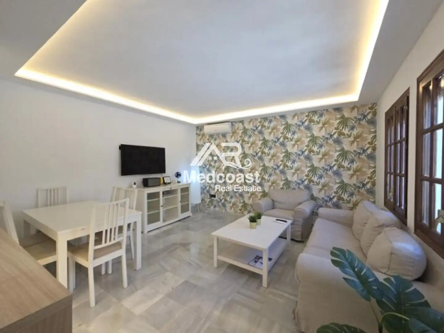 Wohnzimmer von Maisonette zum Verkauf in Vera mit Klimaanlage, Terrasse und Schwimmbad