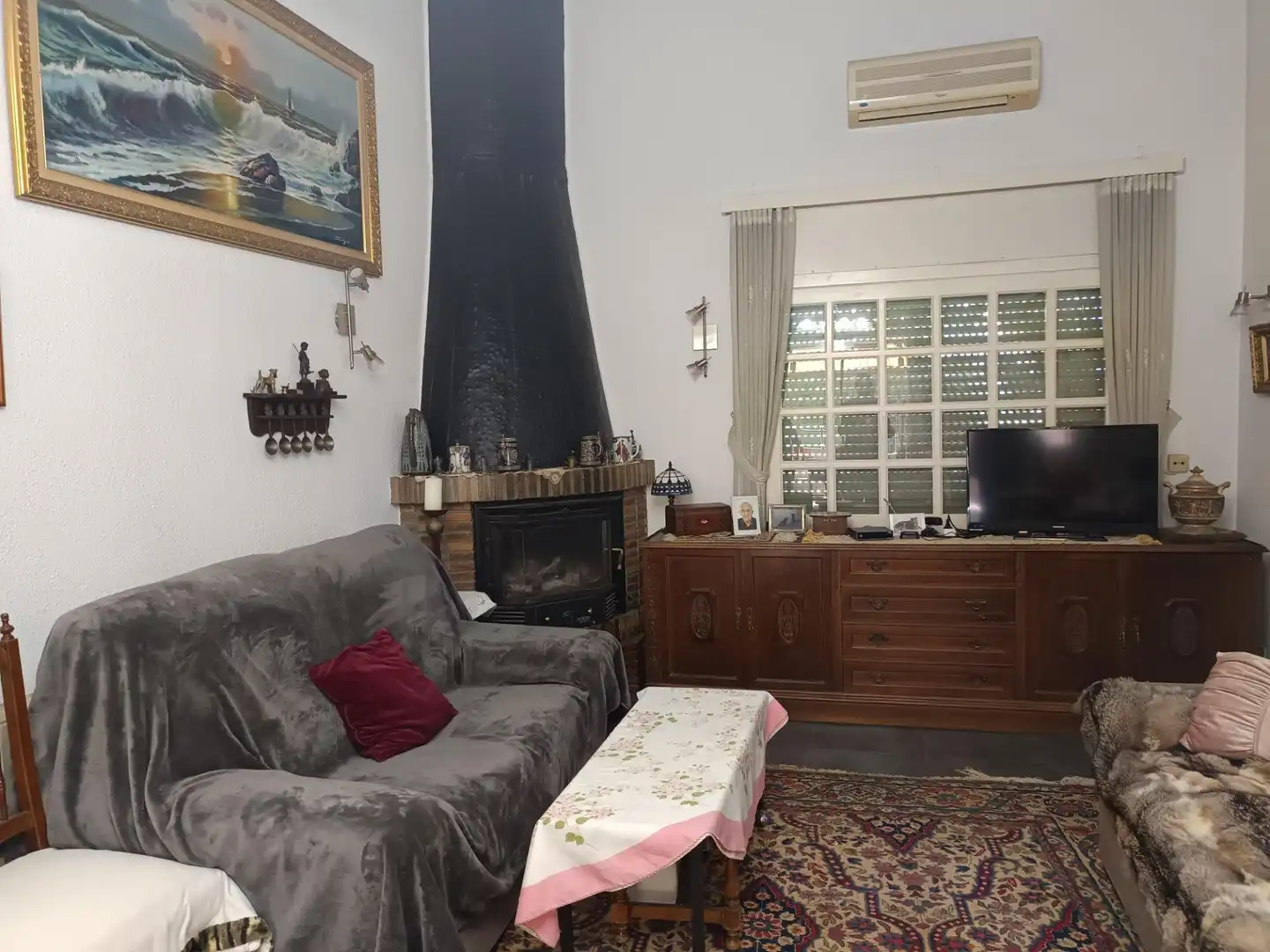 Sala de estar de Casa o chalet en venta en L'Ametlla de Mar  con Aire acondicionado, Calefacción y Jardín privado
