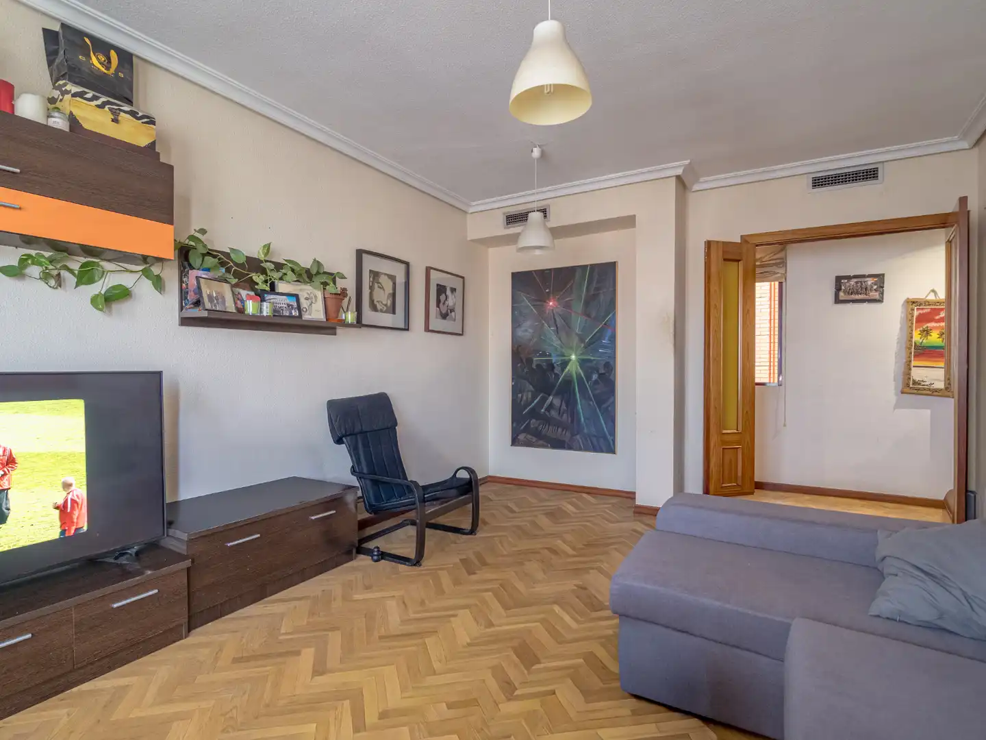 Sala de estar de Piso en venta en Madrid con Aire acondicionado, Calefacción y Amueblado