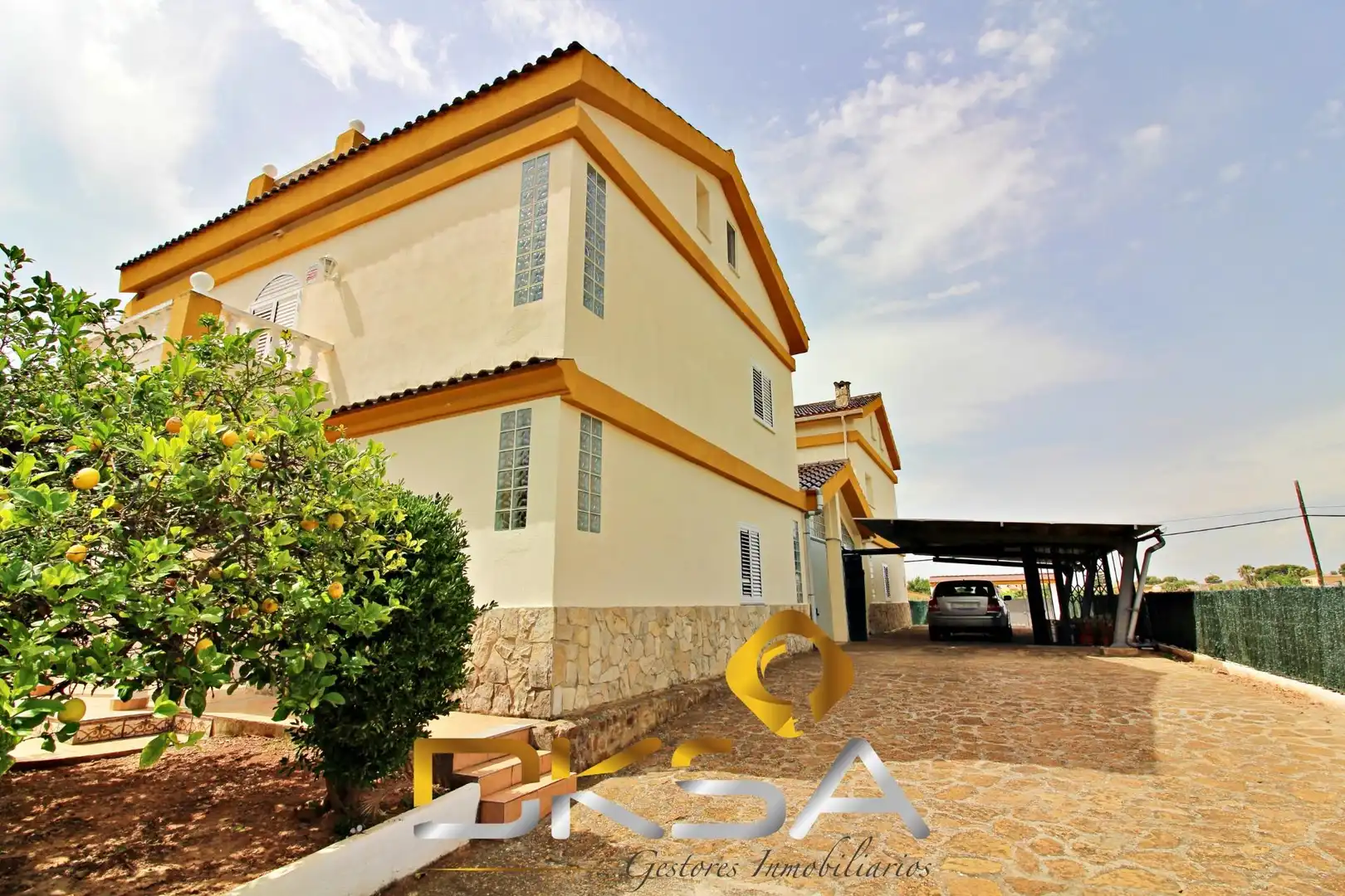 Exterior view of Houses for sale in Castellón de la Plana / Castelló de la Plana  with Air Conditioner, Heating and Private garden