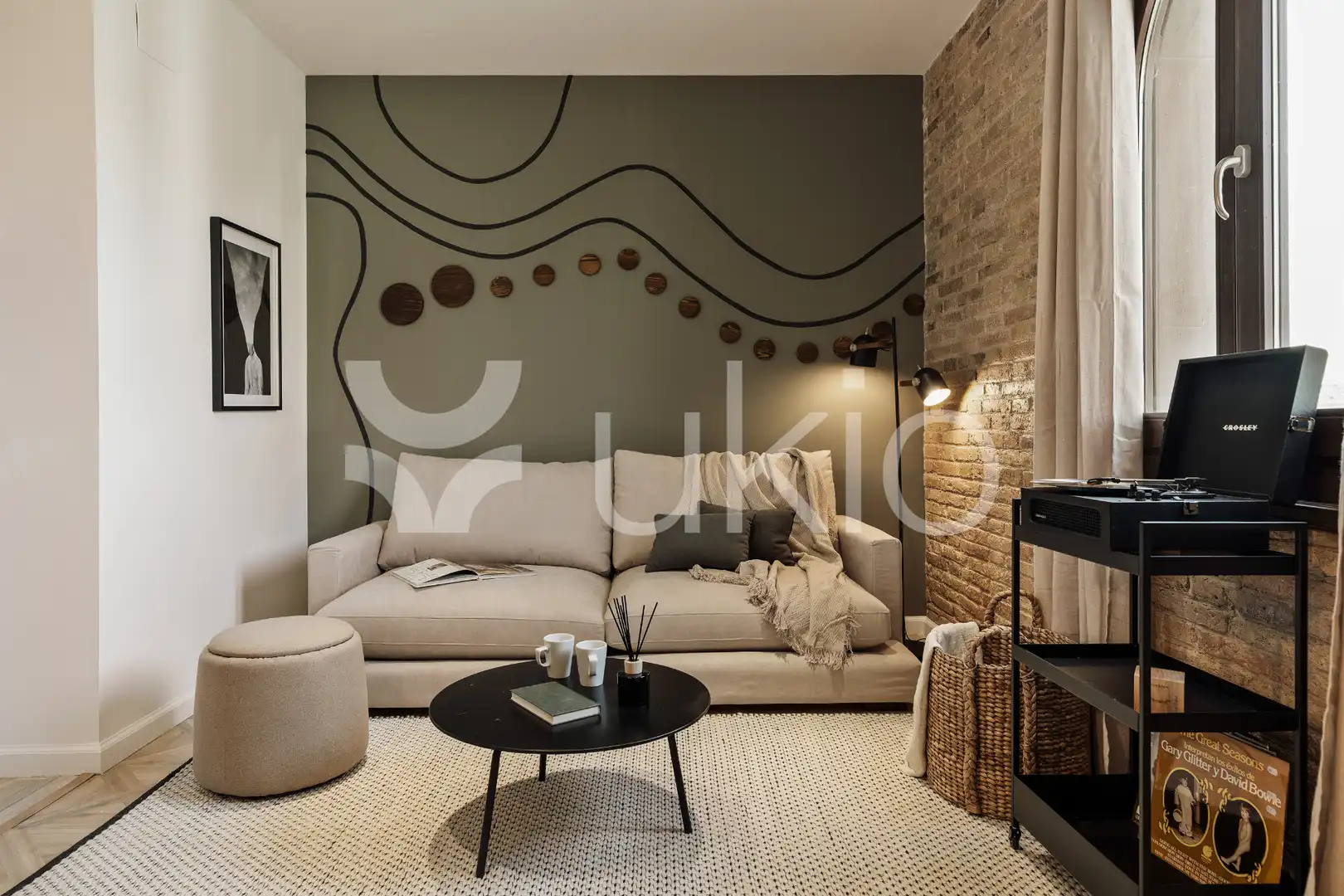 Sala d'estar de Apartament de lloguer en Barcelona amb Aire condicionat, Calefacció i Moblat