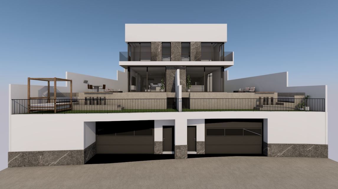 Exterior view of House or chalet for sale in Málaga Capital  with Air Conditioner, Terrace and Swimming Pool
