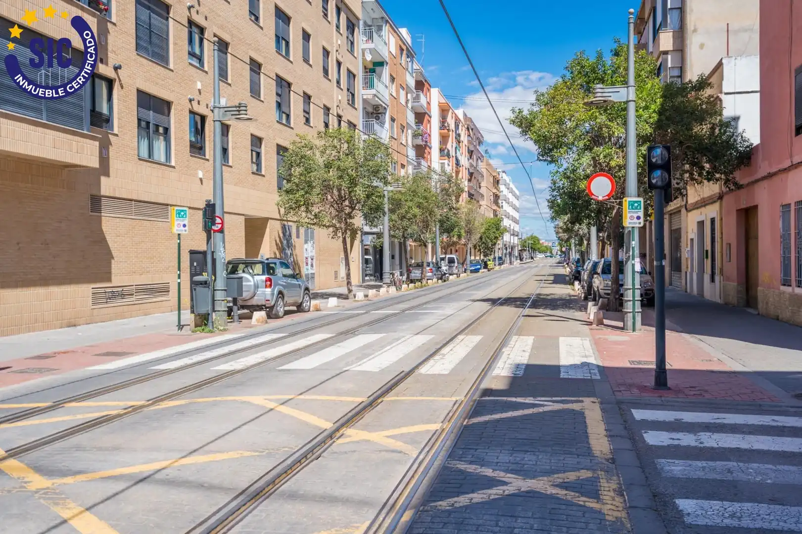 Außenansicht von Wohnung zum Verkauf in Valencia mit Klimaanlage, Heizung und Terrasse