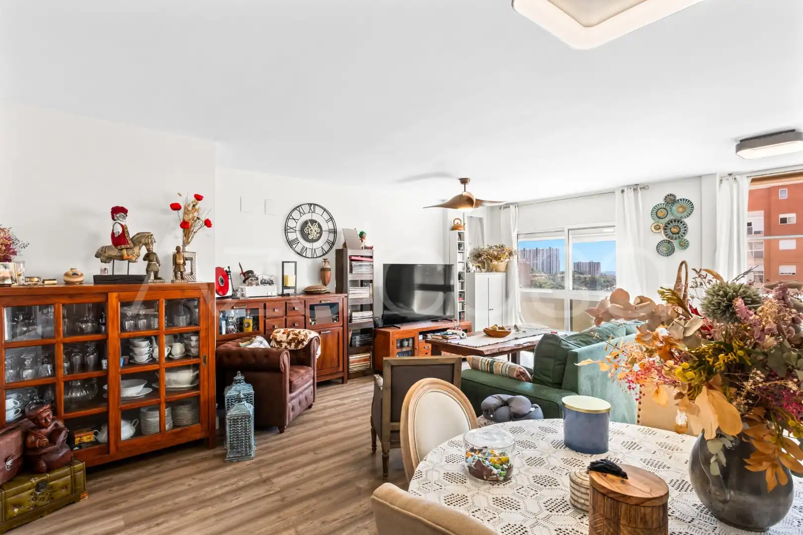 Sala de estar de Piso en venta en Alicante / Alacant con Aire acondicionado y Piscina comunitaria
