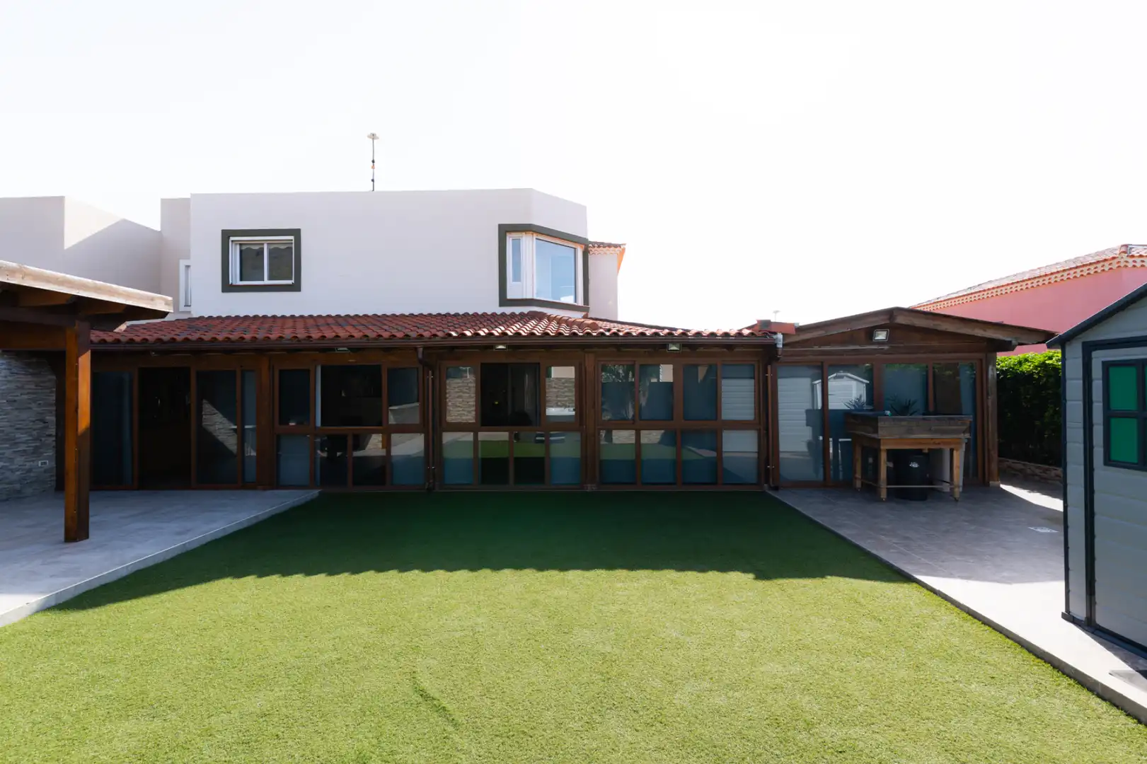 Vista exterior de Casa adosada en venda en San Cristóbal de la Laguna amb Aire condicionat, Jardí privat i Parquet