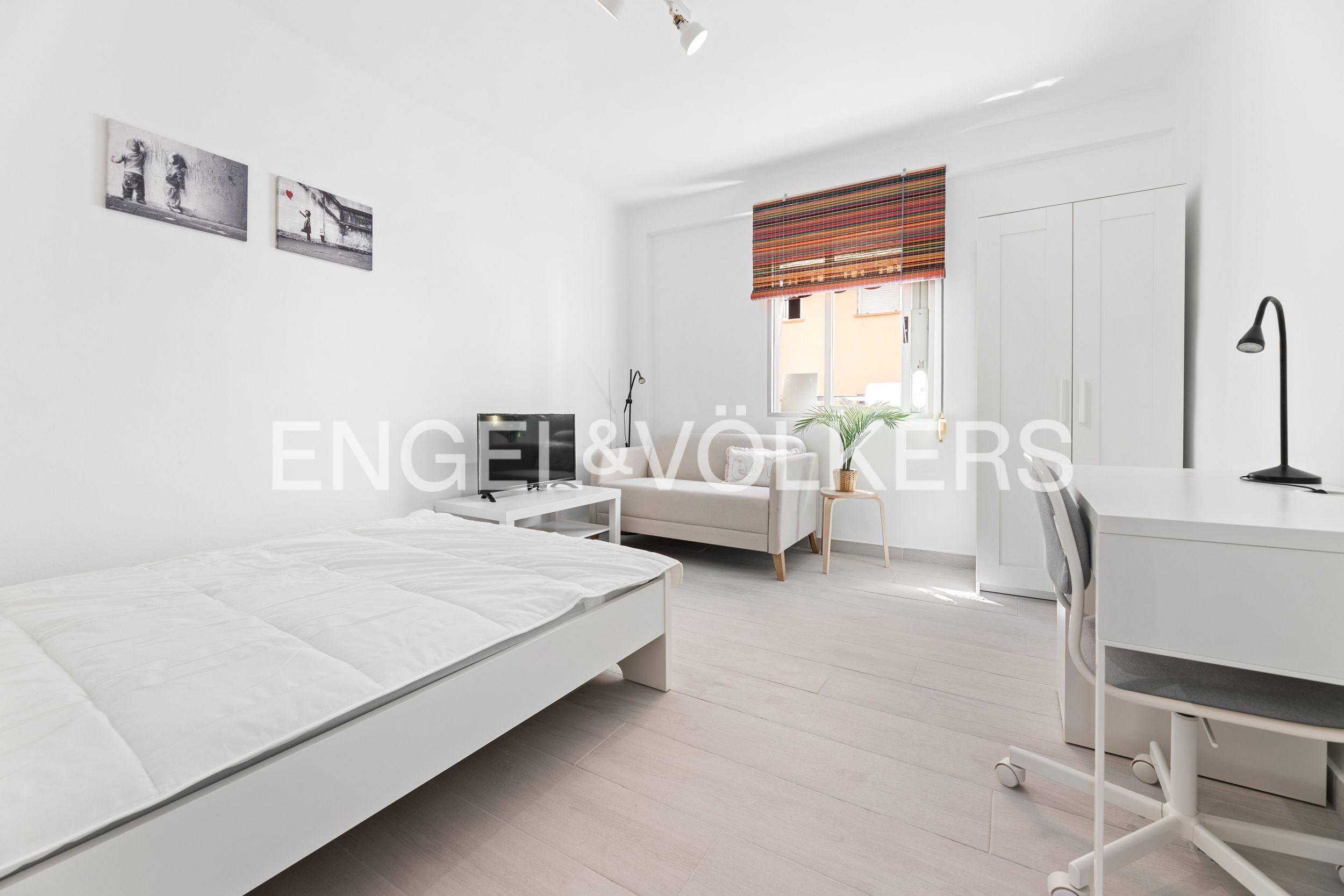 Bedroom of Flat for rent in  Valencia Capital  with Air Conditioner, Heating and Furnished