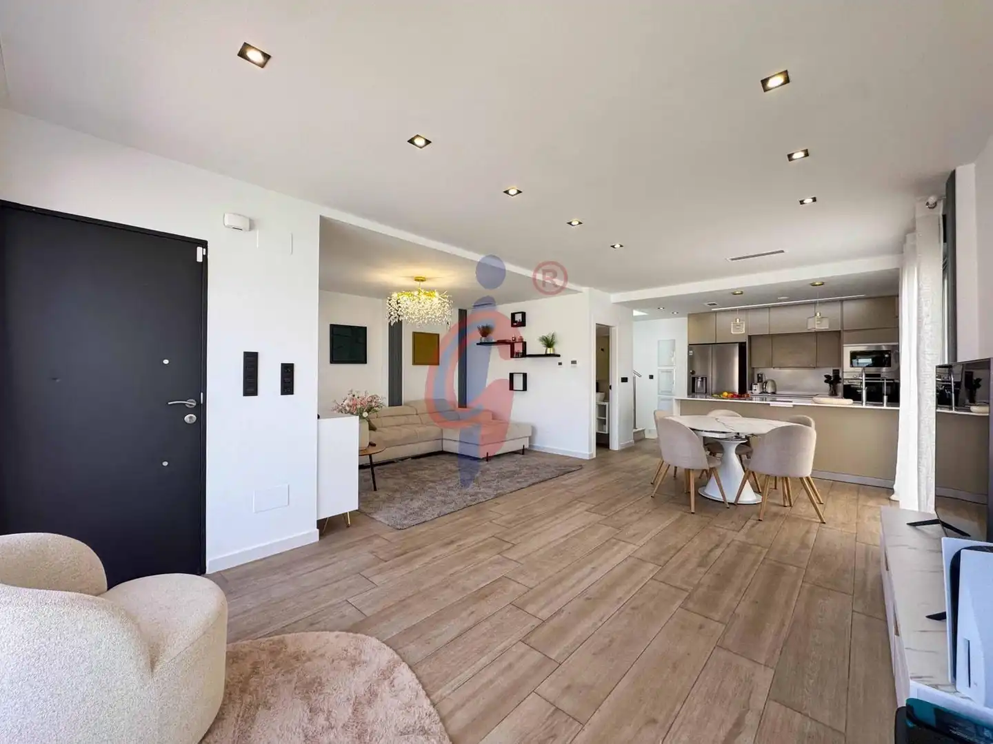 Sala d'estar de Casa o xalet en venda en Orihuela amb Aire condicionat, Terrassa i Piscina