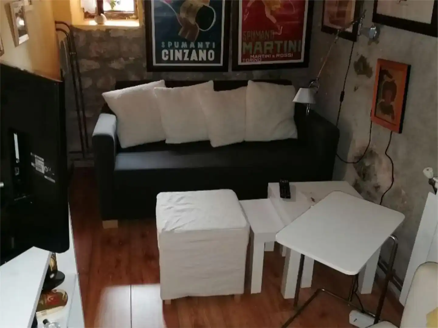 Sala de estar de Casa adosada en venta en Arén con Trastero, Amueblado y Horno