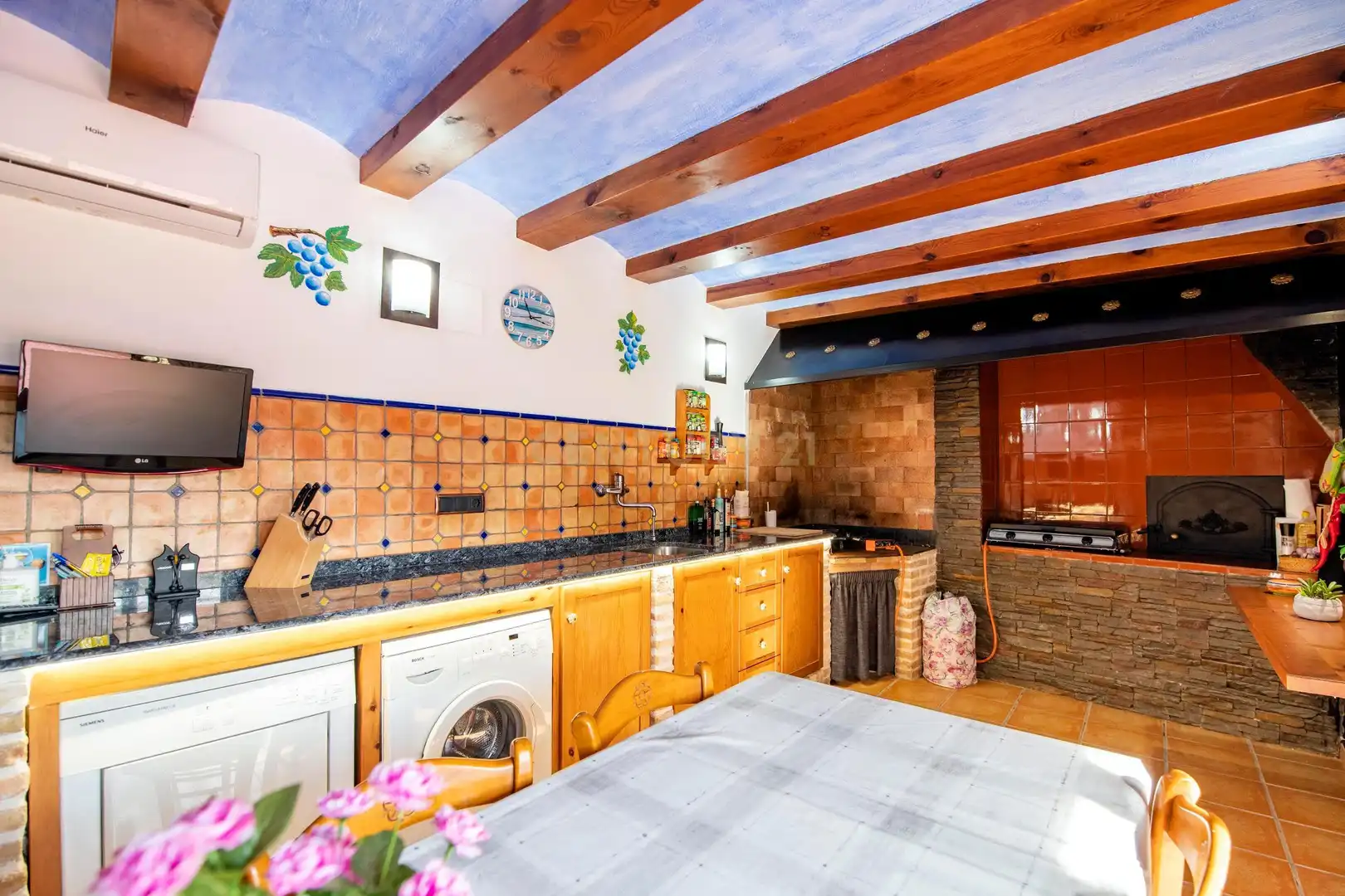 Cocina de Casa o chalet de alquiler en Benissa con Aire acondicionado, Jardín privado y Trastero