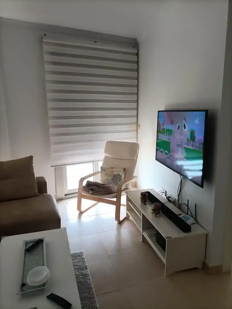 Sala d'estar de Apartament de lloguer en Águilas amb Aire condicionat, Moblat i Forn