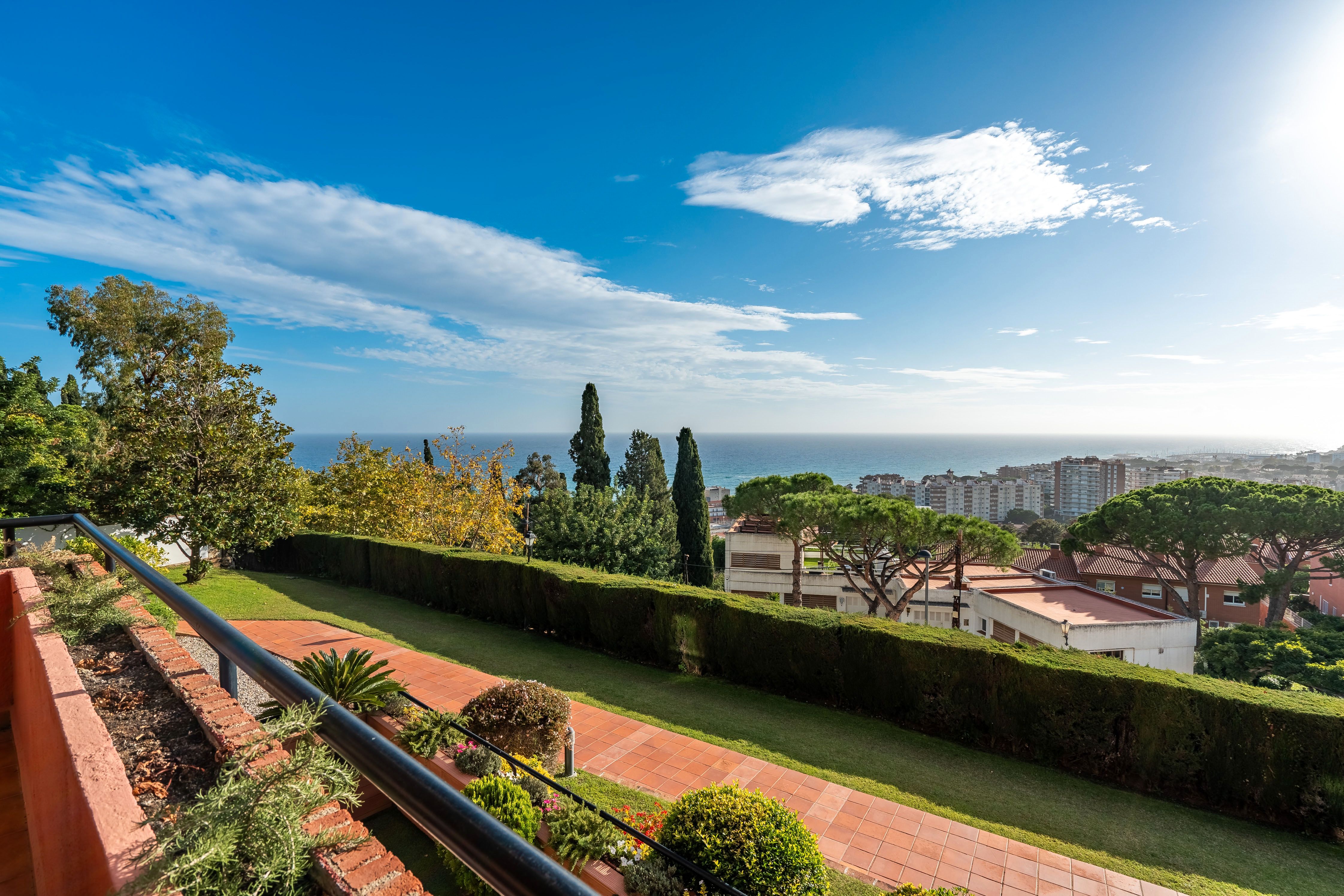 Garden of Flat for sale in Caldes d'Estrac  with Air Conditioner, Heating and Parquet flooring