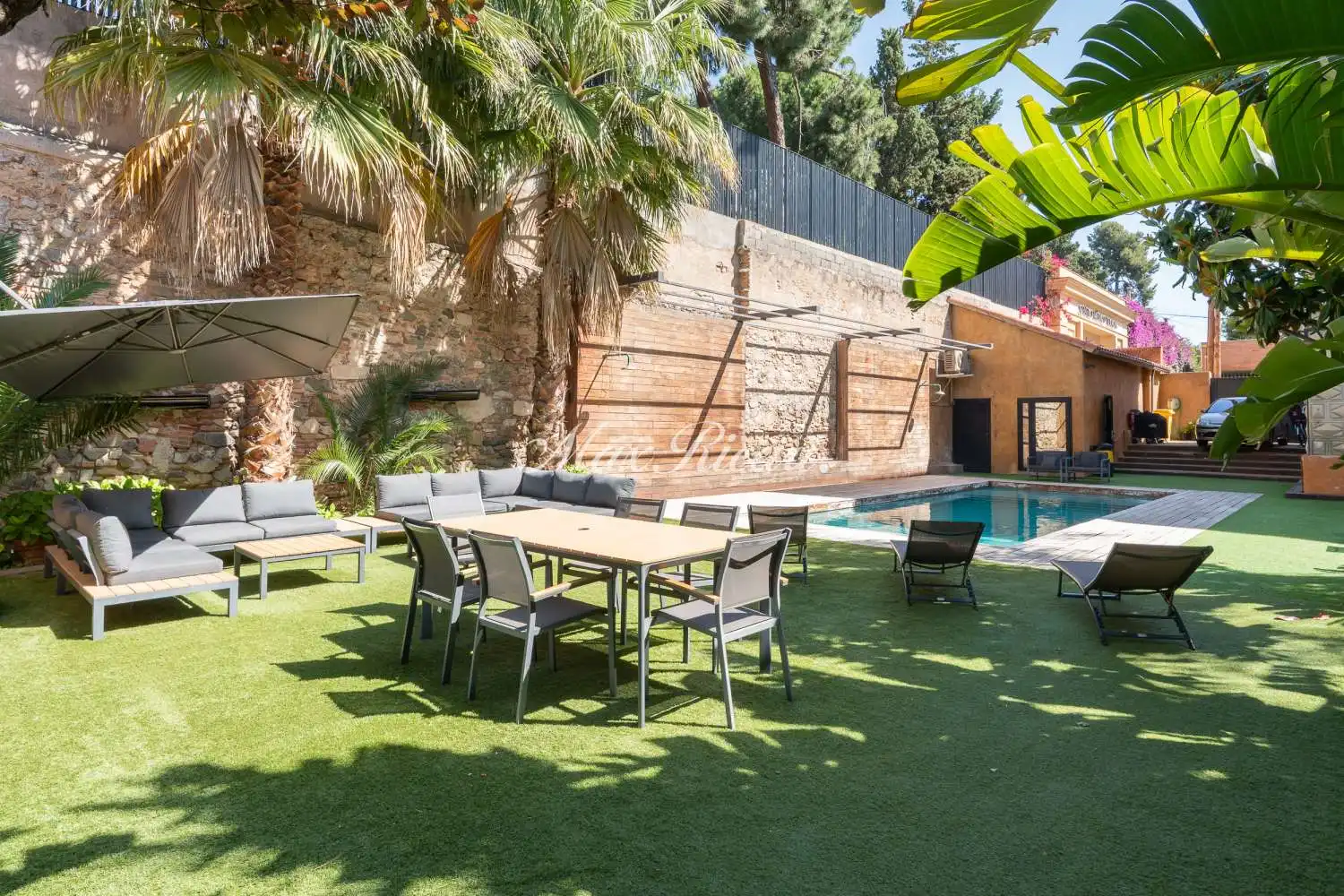 Terrace of Flat for rent in Barcelona  with Air Conditioner, Heating and Swimming Pool