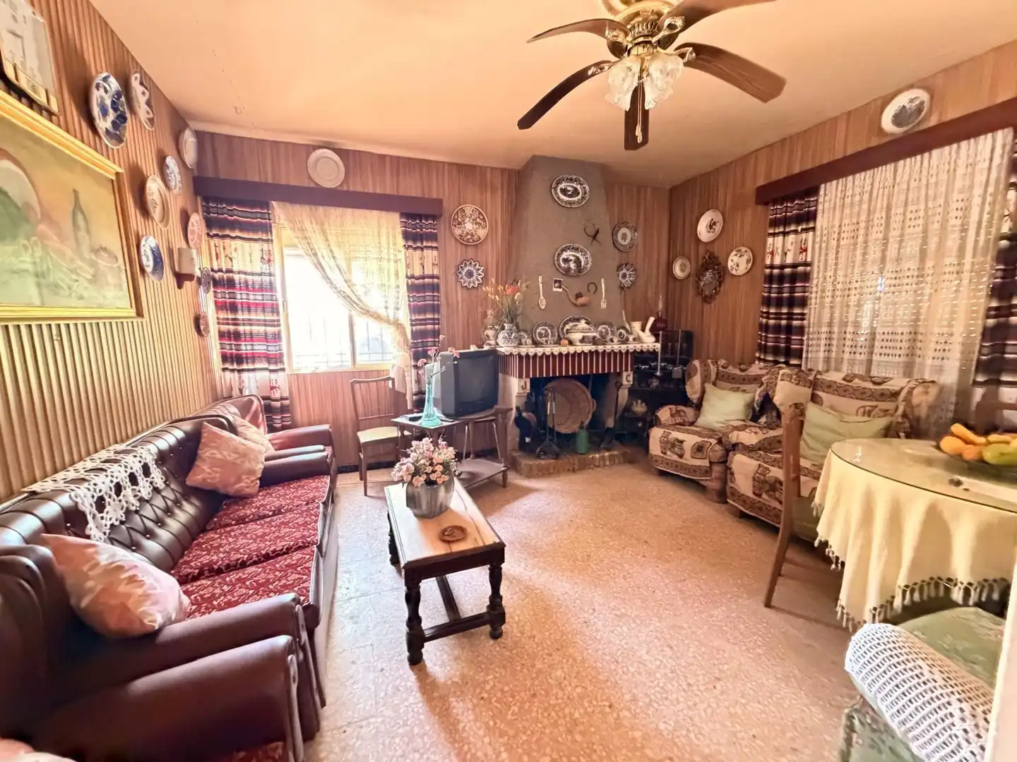 Sala de estar de Casa o chalet en venta en Valverde de Mérida con Jardín privado, Terraza y Trastero