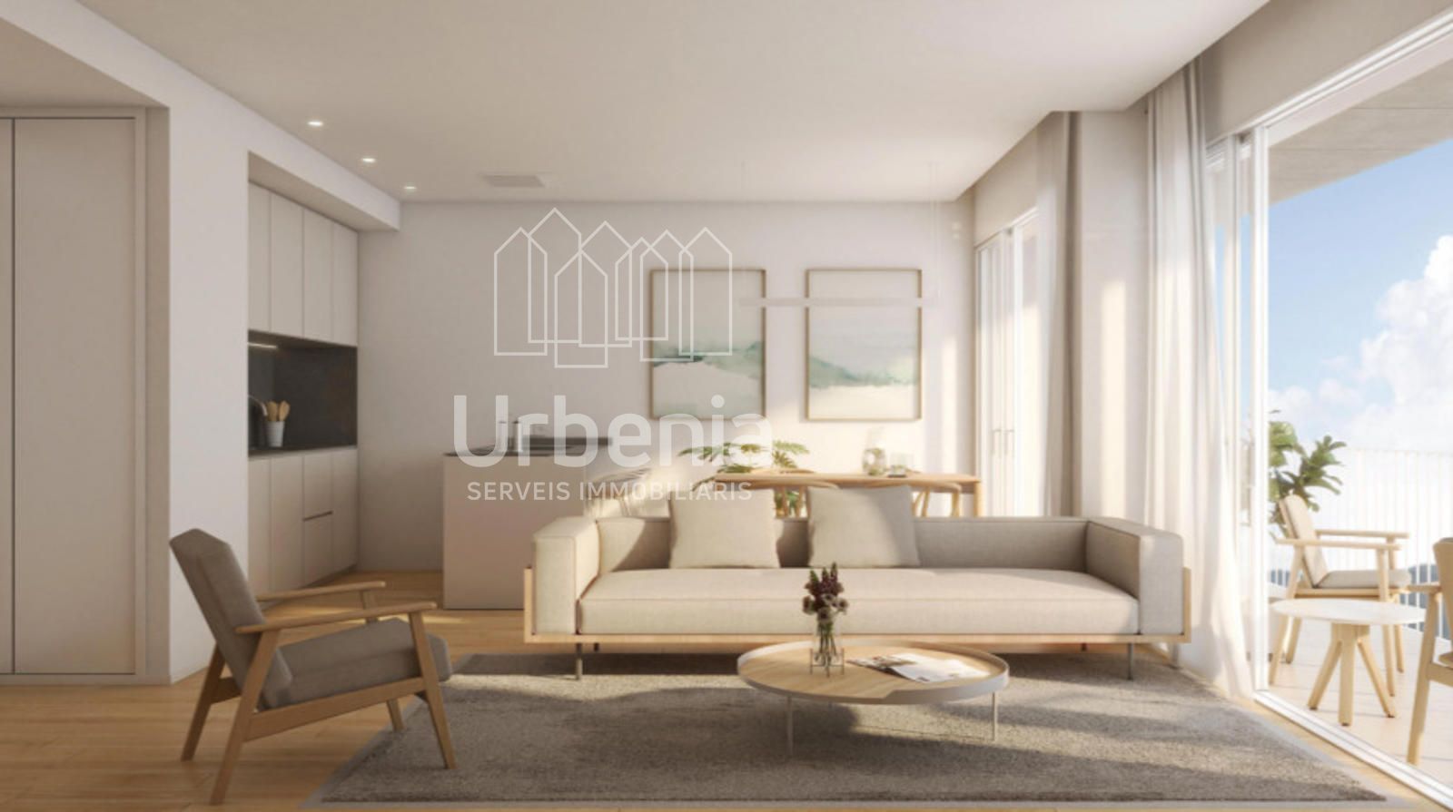 Living room of Flat for sale in Cardedeu  with Heating, Terrace and Swimming Pool