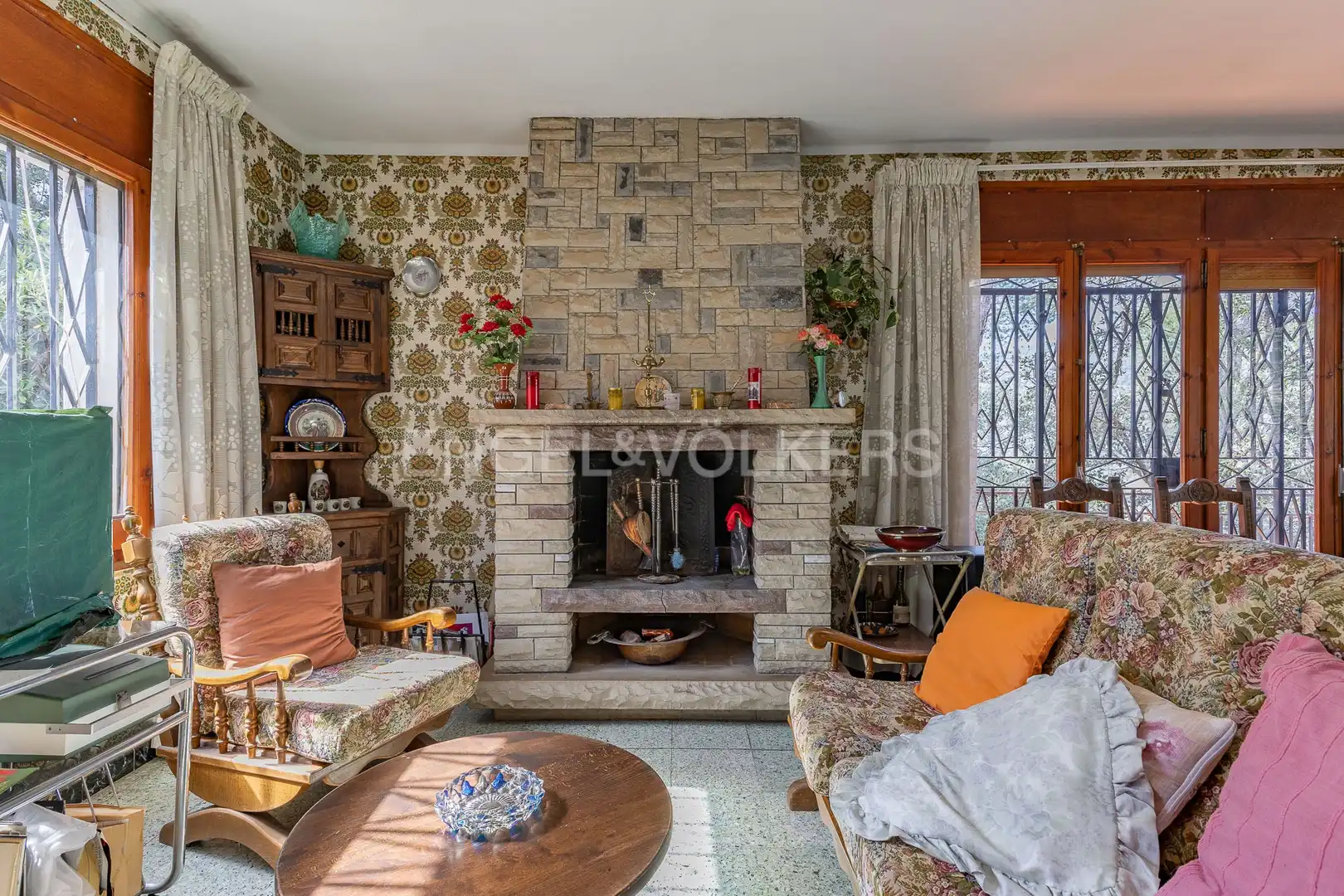 Sala de estar de Casa o chalet en venta en Caldes de Montbui con Calefacción, Jardín privado y Terraza