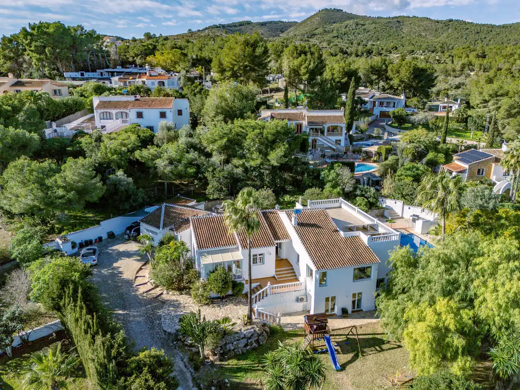 Vista exterior de Casa o chalet en venta en Jávea / Xàbia con Aire acondicionado, Jardín privado y Terraza