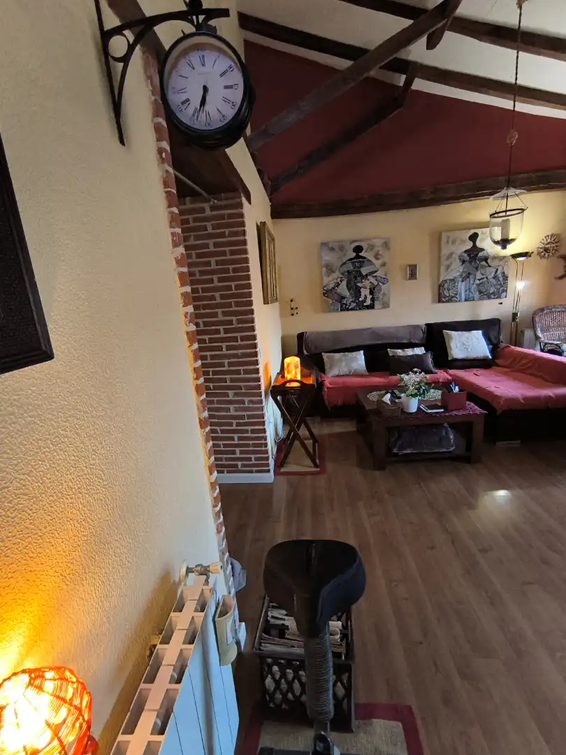 Sala de estar de Casa o chalet en venta en Valoria la Buena con Aire acondicionado, Calefacción y Terraza